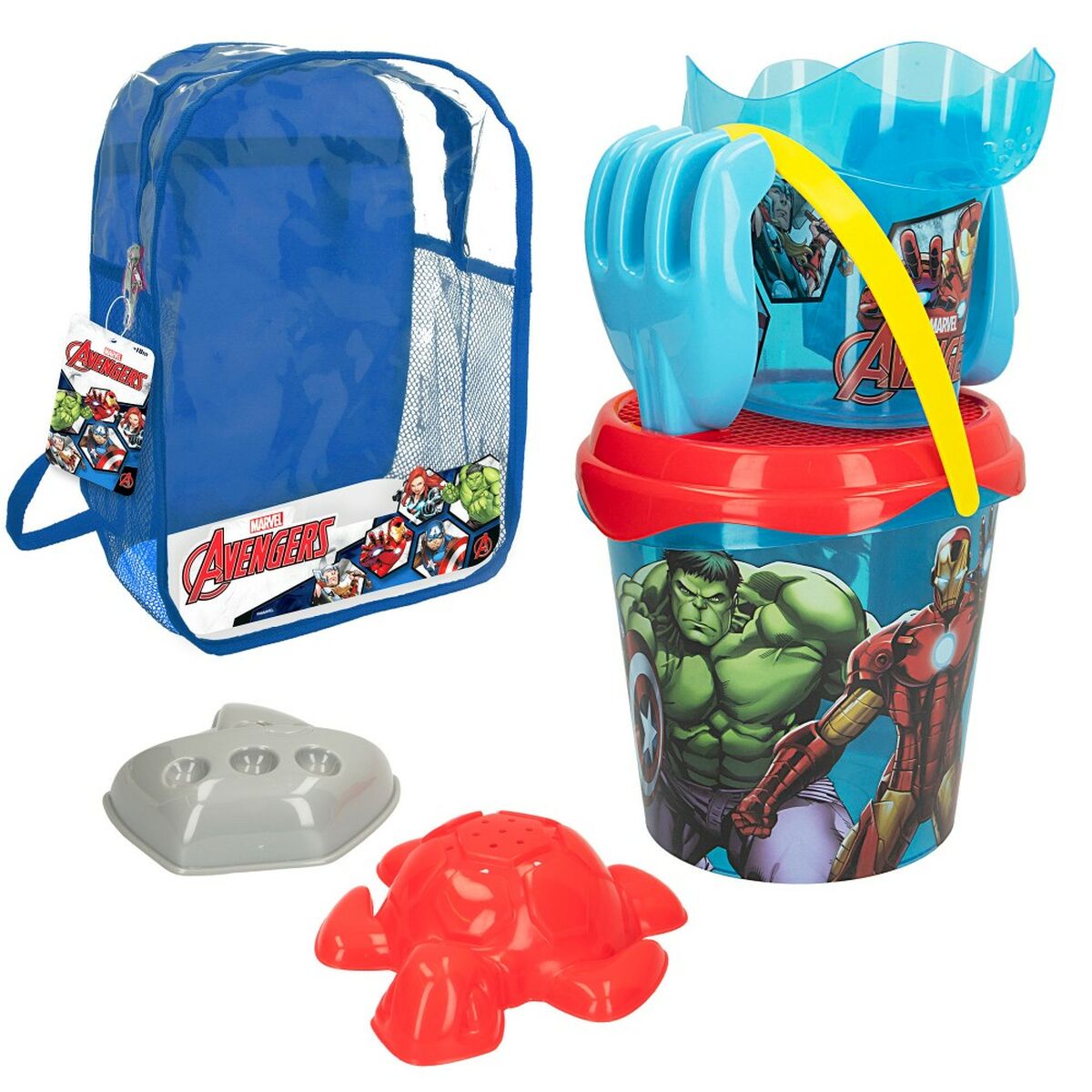 Strandleksaker set The Avengers Ø 18 cm polypropen (12 antal) - 2
