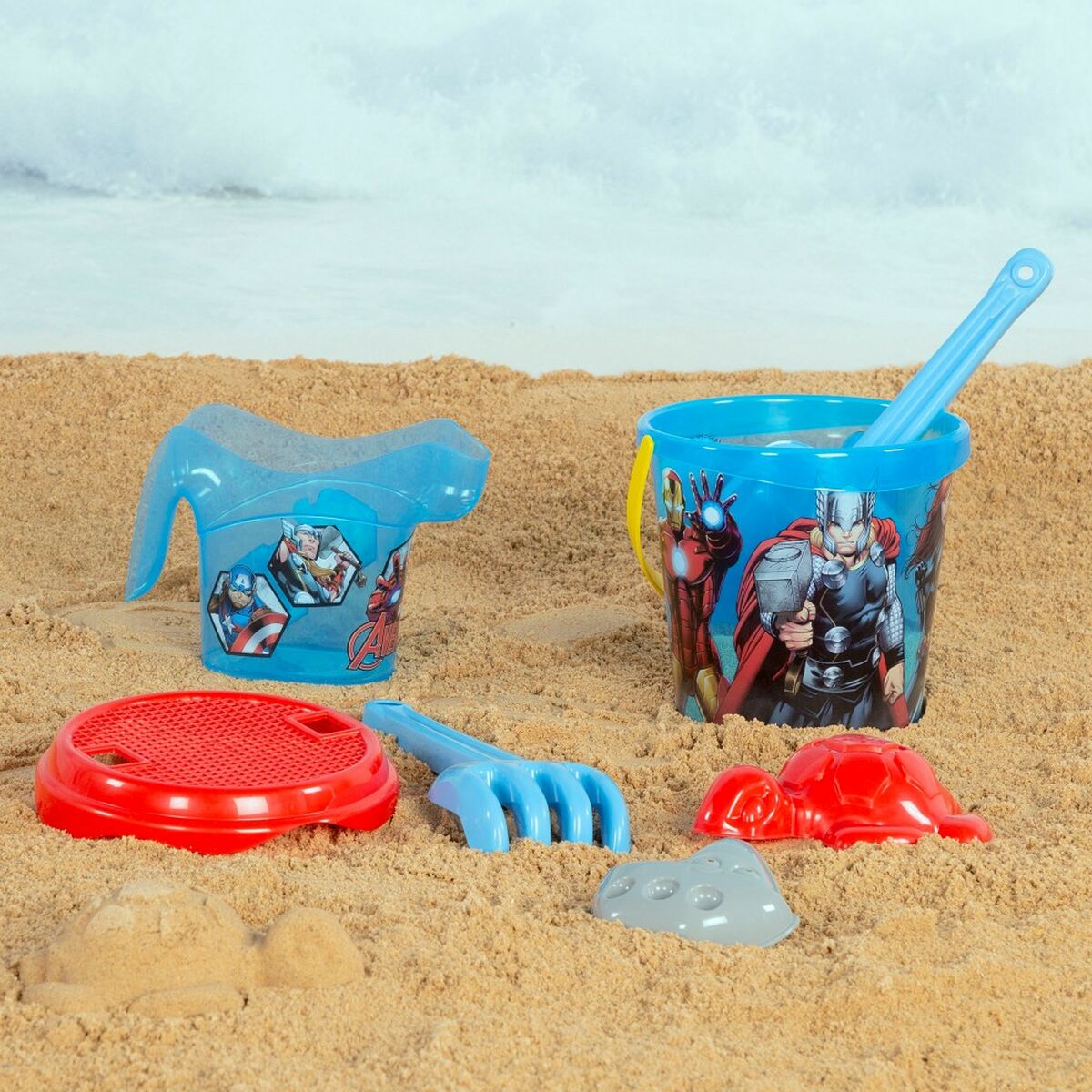 Strandleksaker set The Avengers Ø 18 cm polypropen (12 antal) - 3