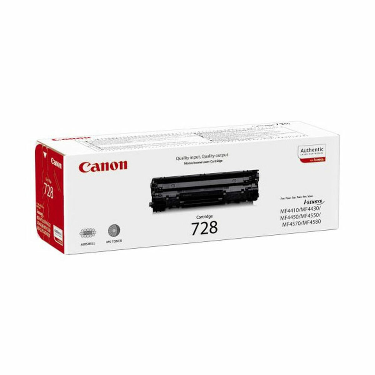 Original Toner Canon CRG 728 Svart - 2