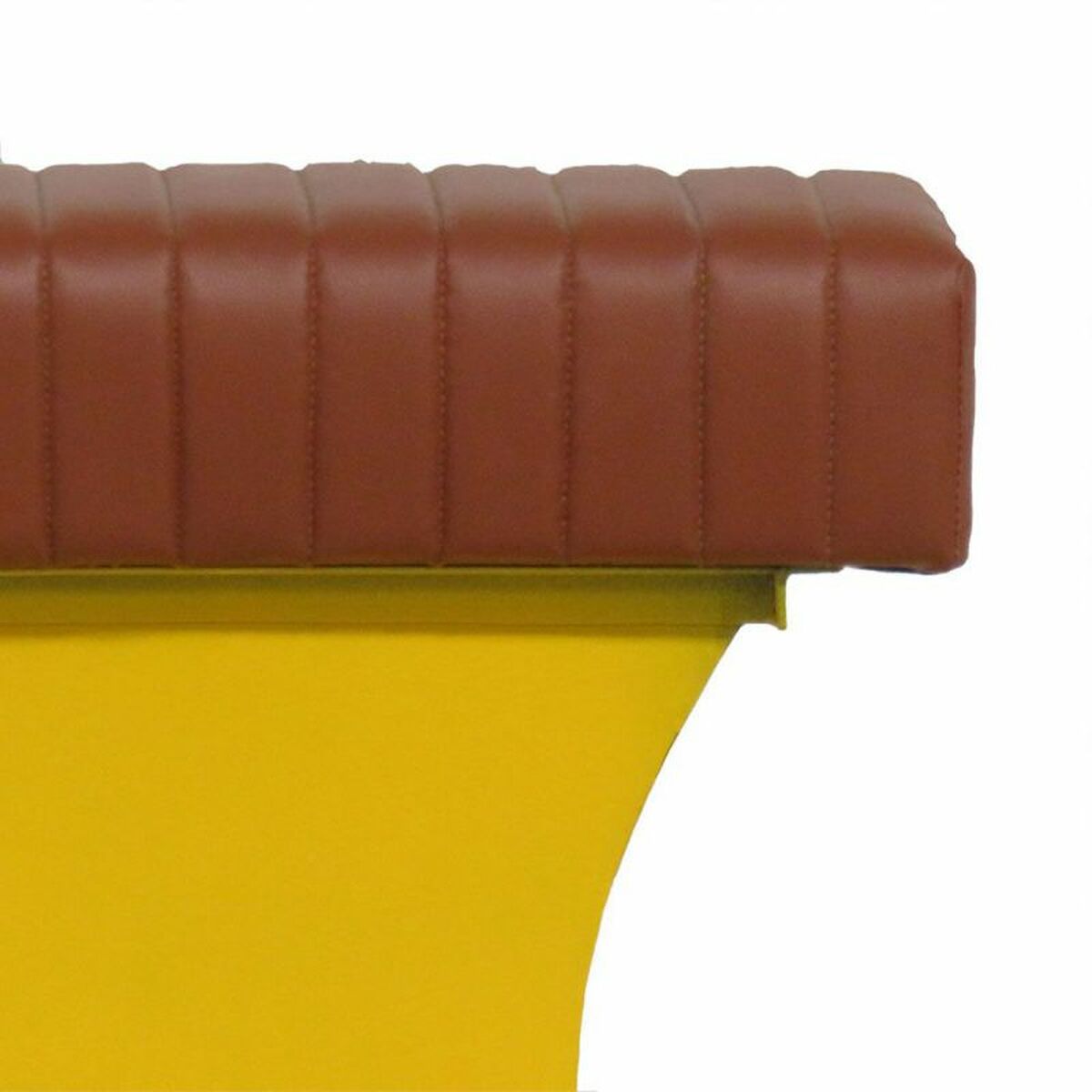 Sittpall Alexandra House Living Gul PVC Läder Järn 50 x 75 x 95 cm Motorcykel - 3