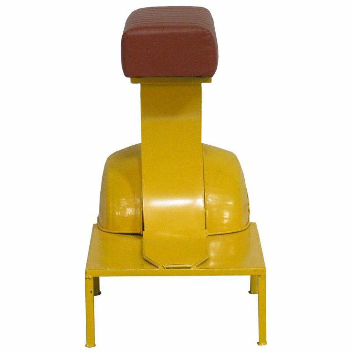 Sittpall Alexandra House Living Gul PVC Läder Järn 50 x 75 x 95 cm Motorcykel - 7