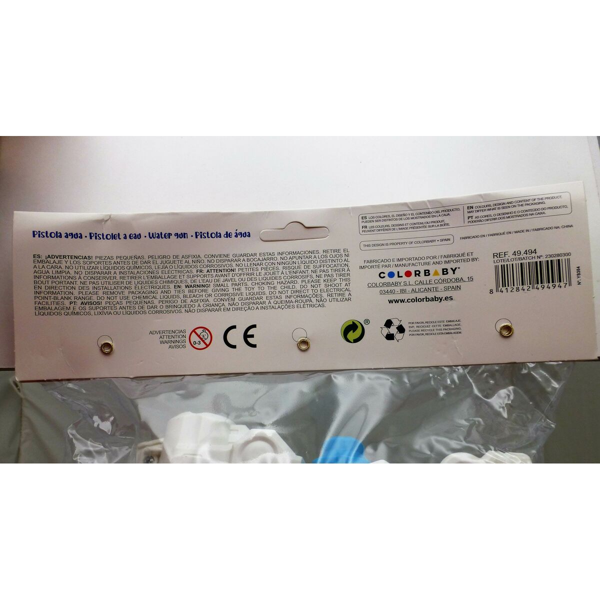 Vattenpistol Colorbaby 33,5 x 15,5 x 6 cm (6 antal) - 6