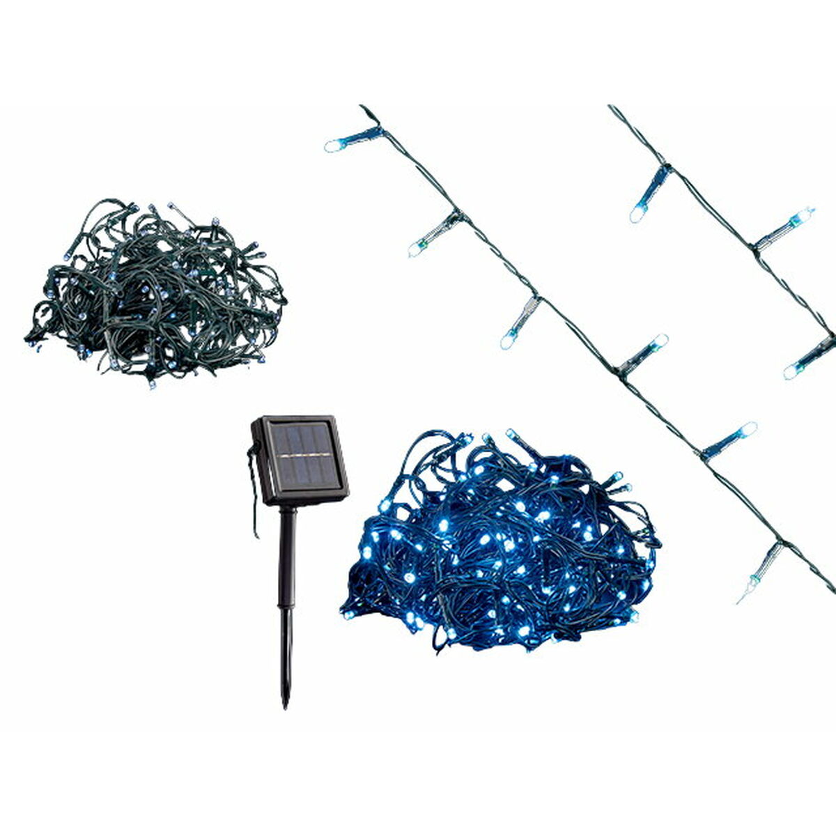 LED-krans Sol Vit Plast 20 m (4 antal) - 2
