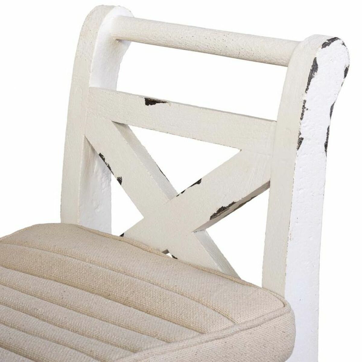 Sittpall Alexandra House Living Vit Trä 33 x 73 x 72 cm - 6
