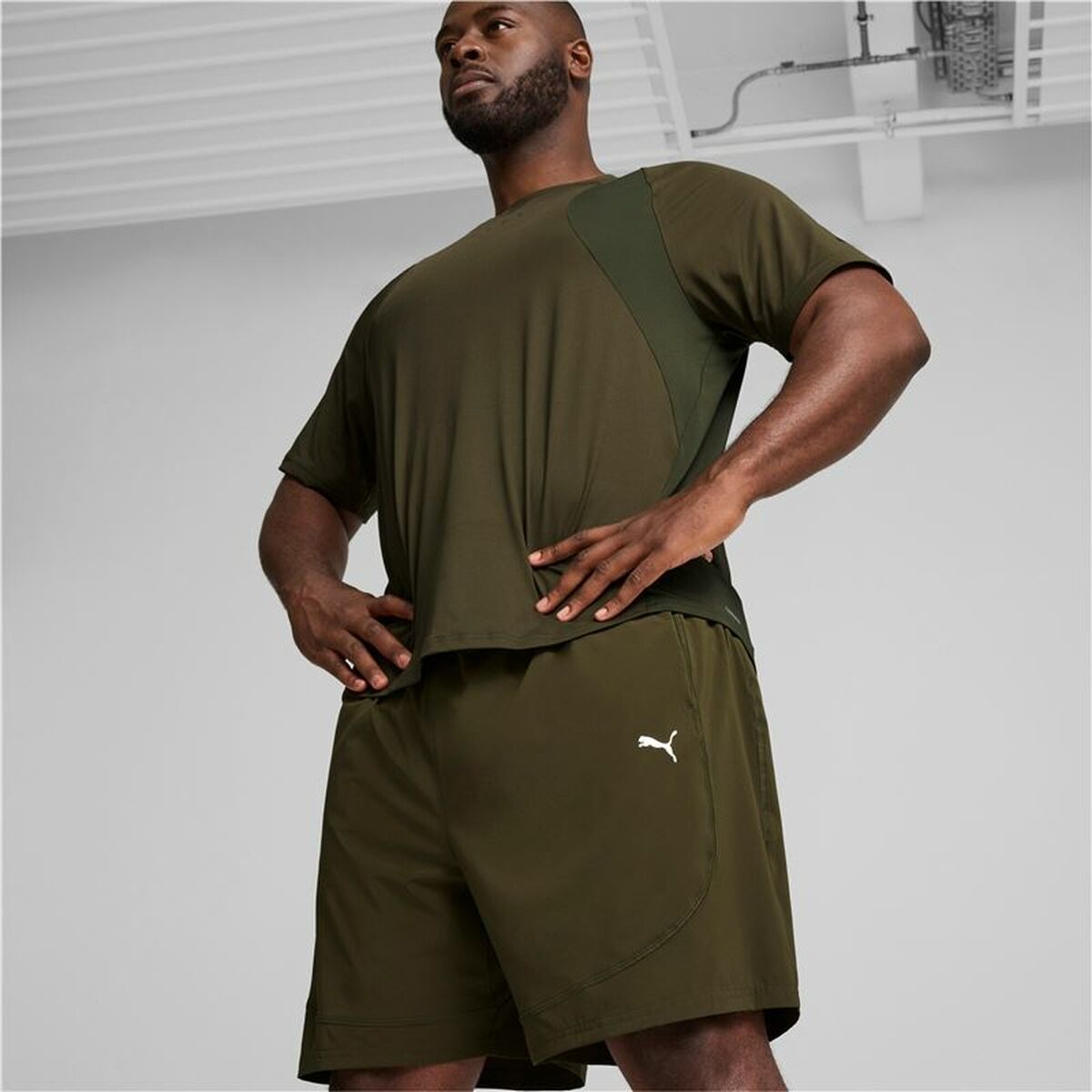 Träningsshorts Puma Flex 7" Woven Oliv - 3