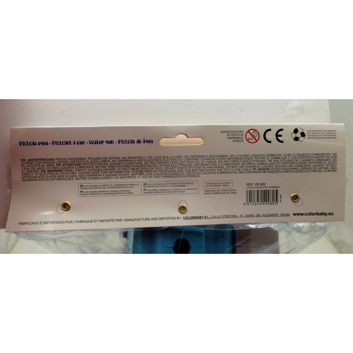 Vattenpistol Colorbaby 33 x 18 x 6,5 cm (6 antal) - 7