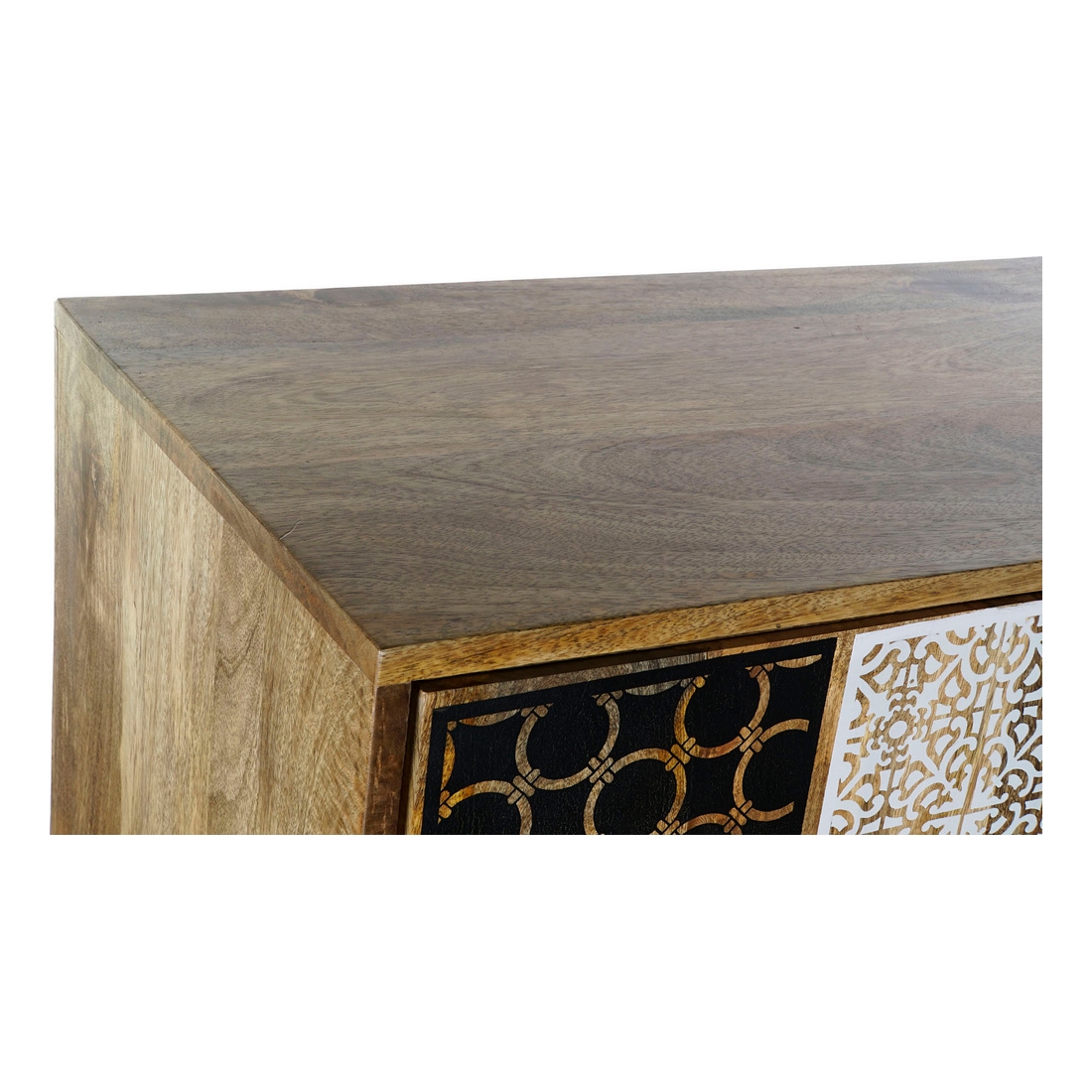 Skänk DKD Home Decor Vit Svart Gyllene Mörkbrun 84 x 43 x 152 cm - 8