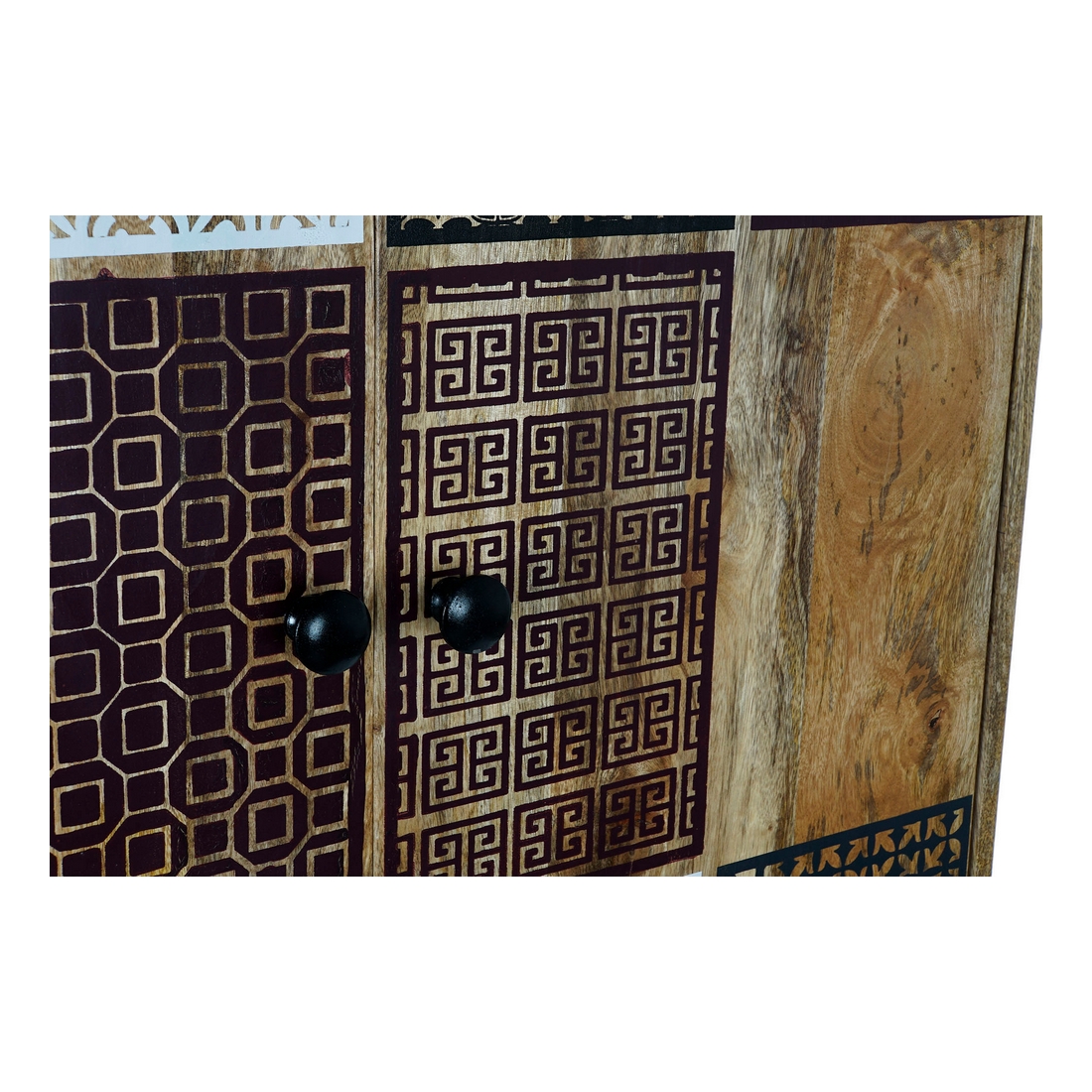 Skänk DKD Home Decor Vit Svart Gyllene Mörkbrun 84 x 43 x 152 cm - 6