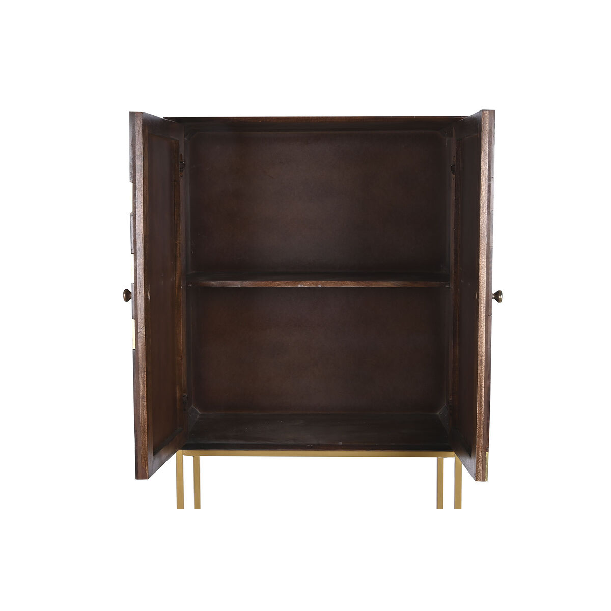Skänk DKD Home Decor Vit Svart Gyllene Mörkbrun 84 x 43 x 152 cm - 21