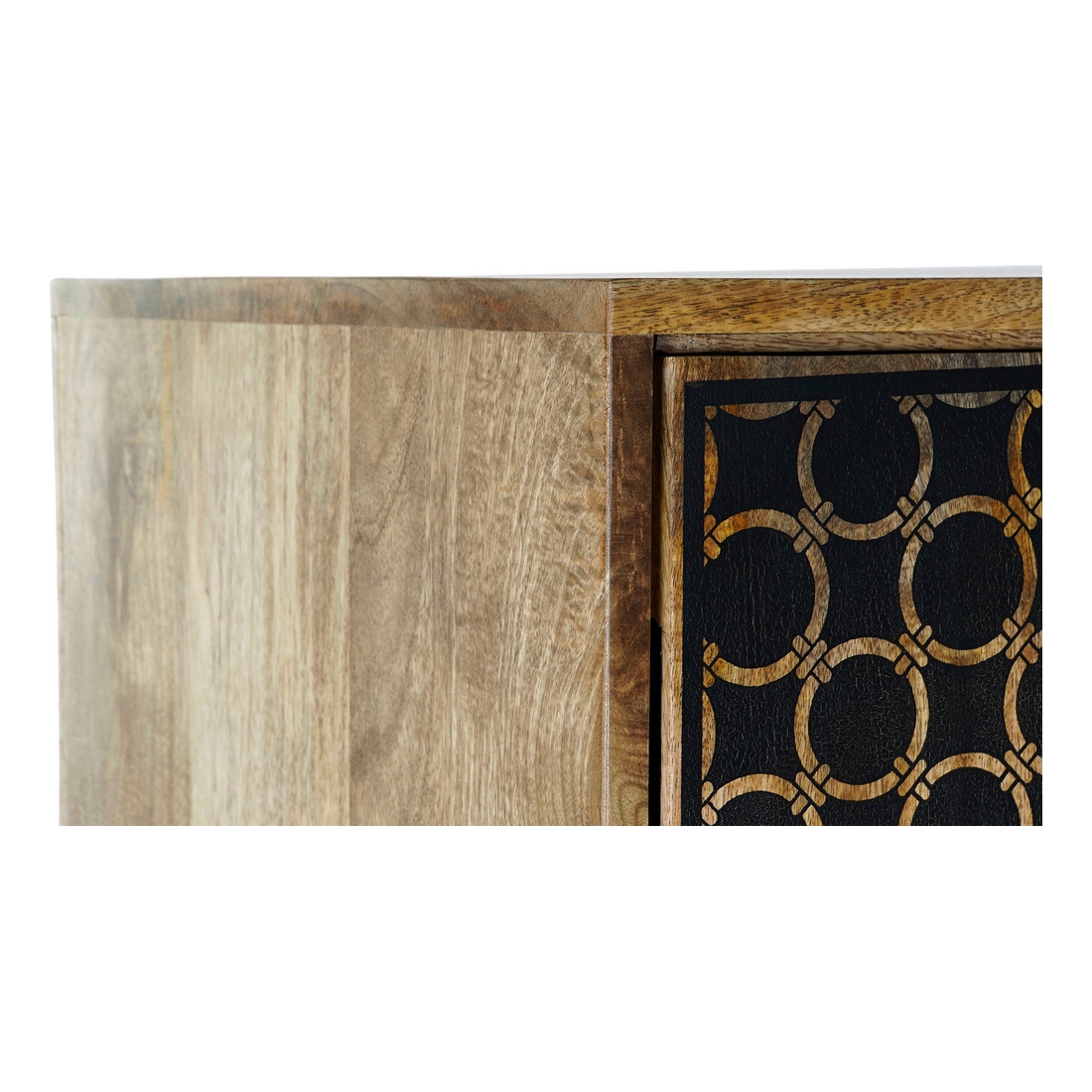 Skänk DKD Home Decor Vit Svart Gyllene Mörkbrun 84 x 43 x 152 cm - 7