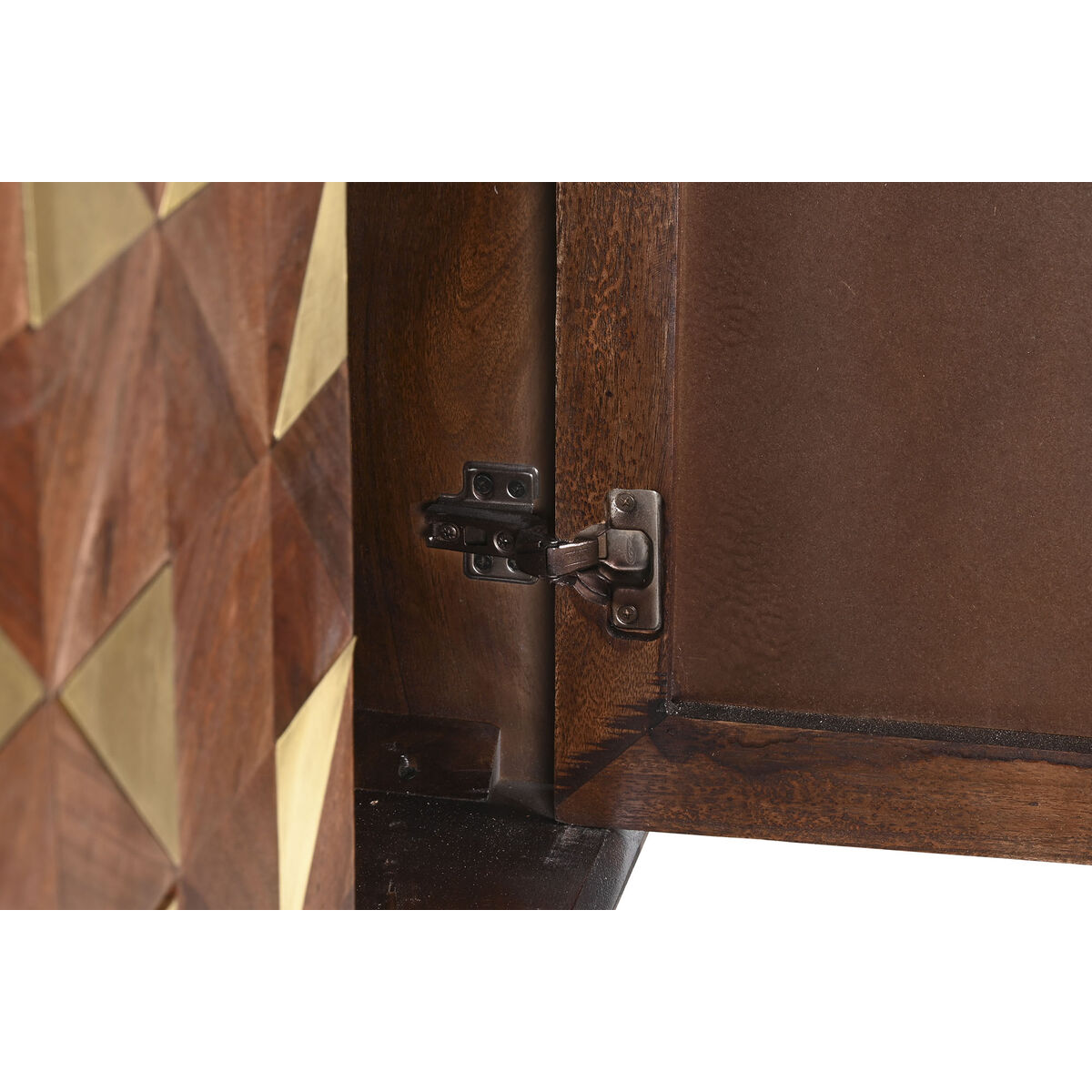 Skänk DKD Home Decor Vit Svart Gyllene Mörkbrun 84 x 43 x 152 cm - 17