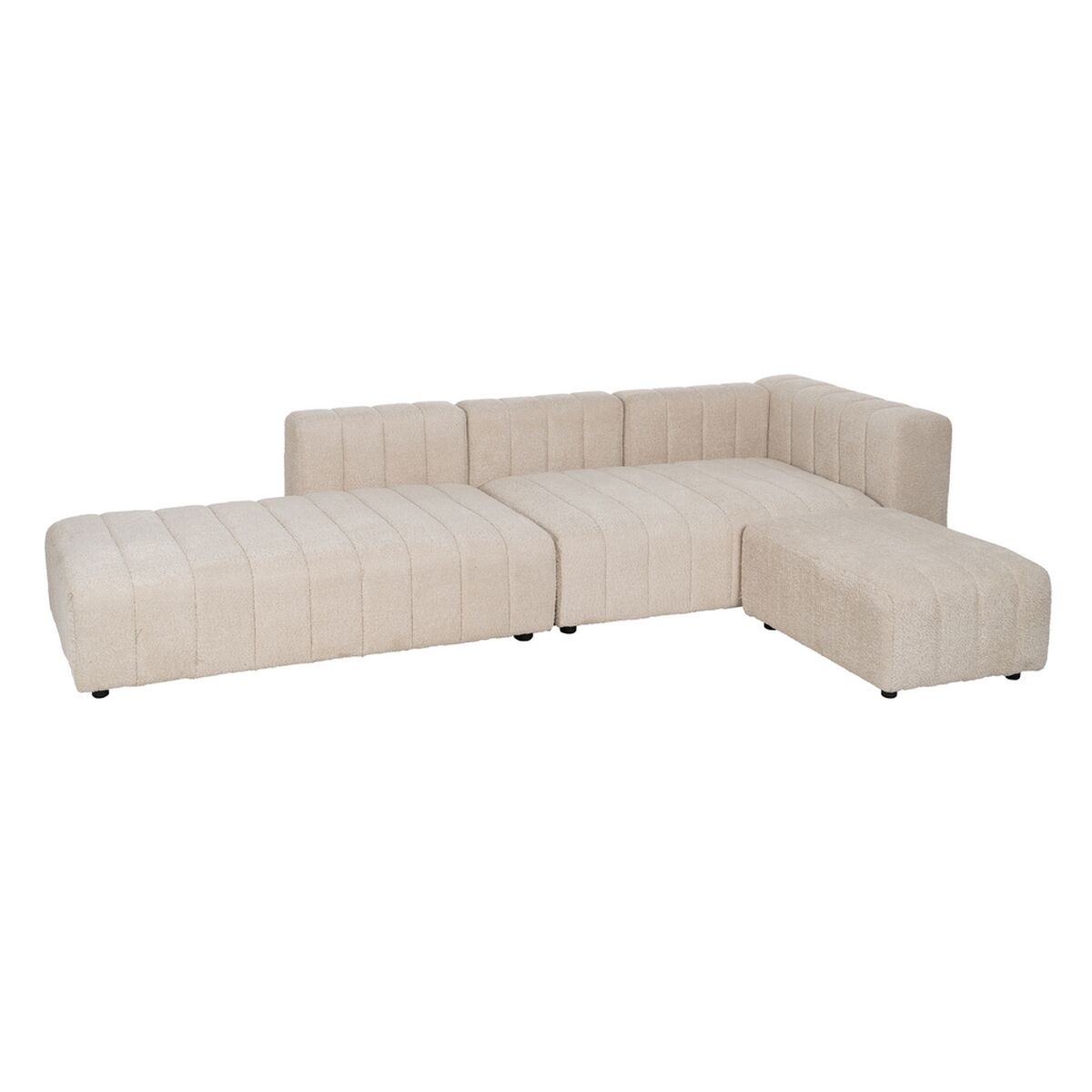 Soffa Beige Polyester Järn 148 x 100 x 66 cm