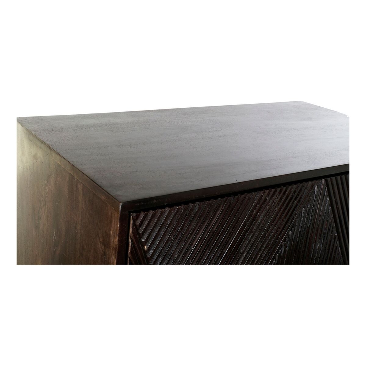 Skänk DKD Home Decor Svart Mörkbrun Metall Mangoträ 84 x 43 x 153,5 cm - 15