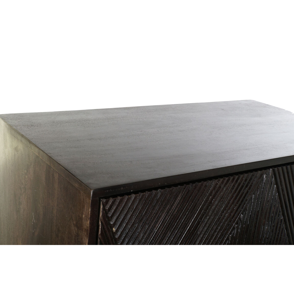 Skänk DKD Home Decor Svart Mörkbrun Metall Mangoträ 84 x 43 x 153,5 cm - 18