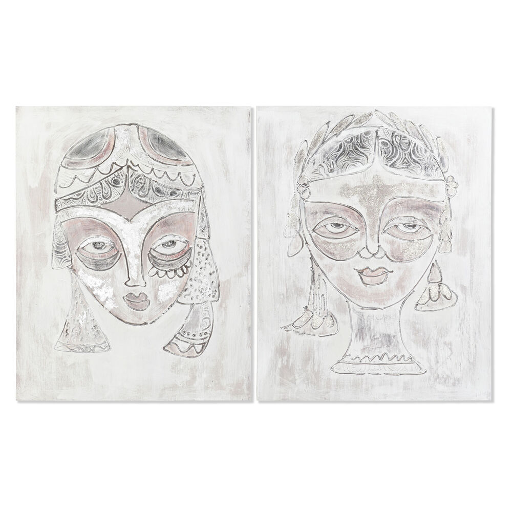 Kanvas DKD Home Decor Furu Kanvas 80 x 3,7 x 100 cm