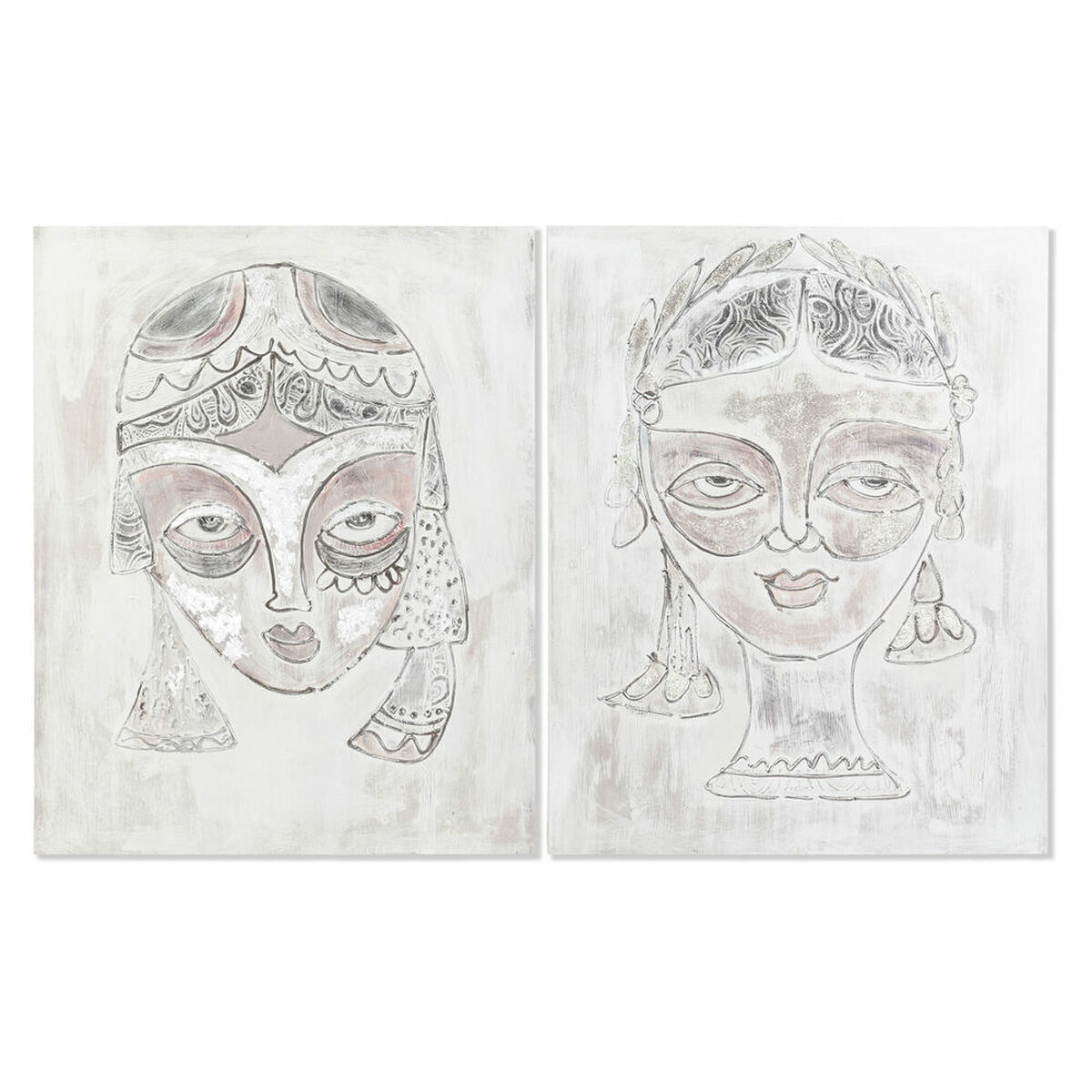 Kanvas DKD Home Decor Furu Kanvas 80 x 3,7 x 100 cm - 7