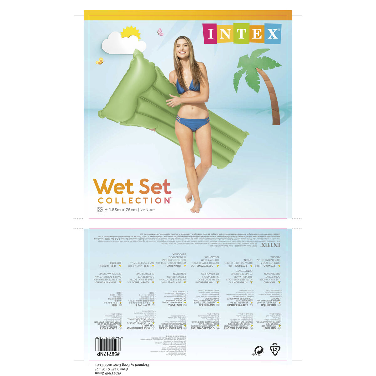 Luftmadrass Intex (183 x 76 cm) - 5