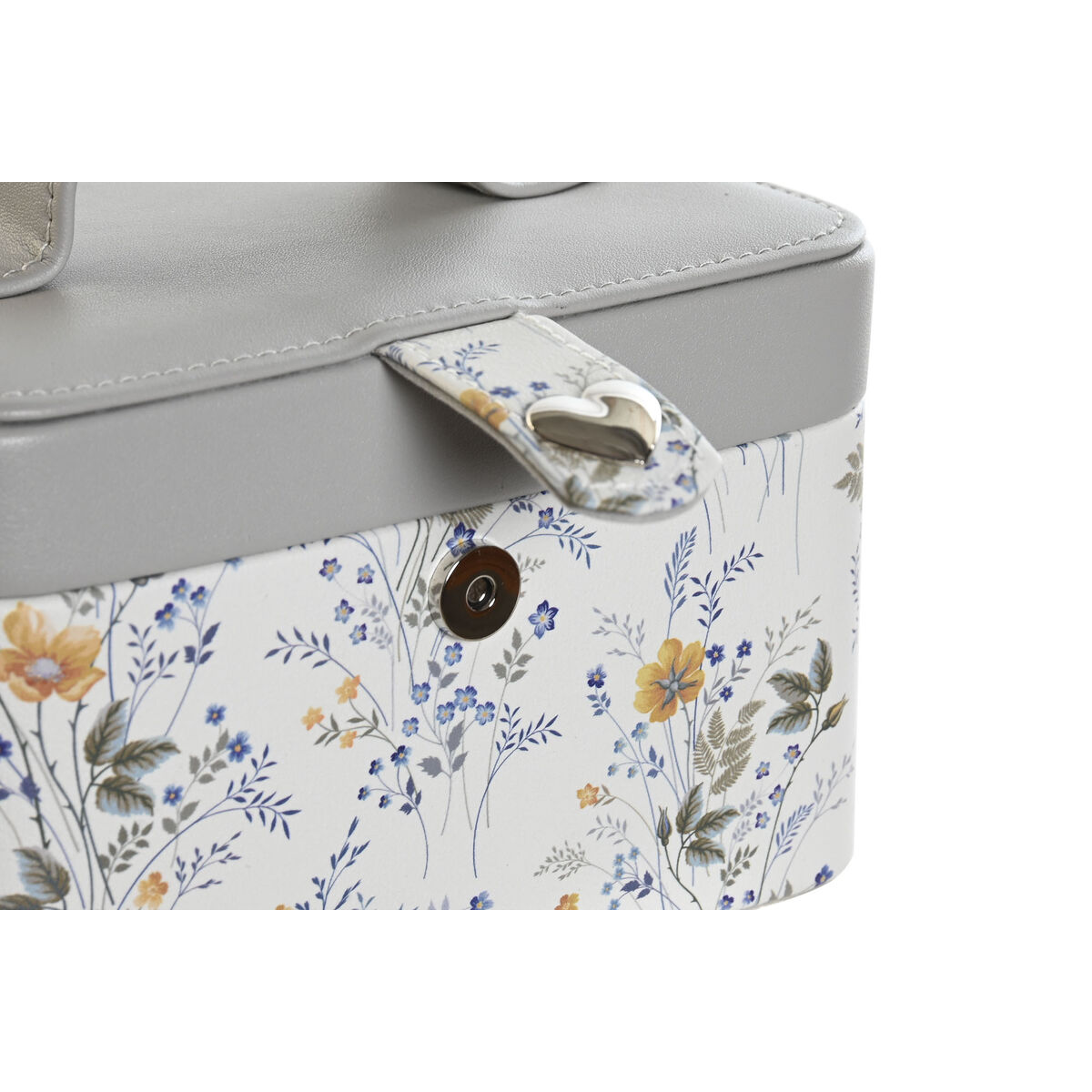 Smyckeskrin DKD Home Decor Vit Grå Lila Ljusrosa Polyuretan Speglar 17 x 12 x 10 cm (2 antal) - 3