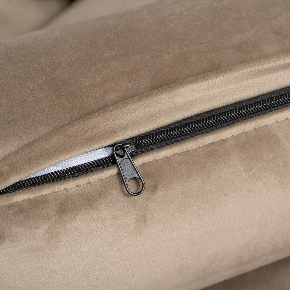 Soffa 172 x 89 x 91 cm Champagne Syntetmaterial Trä Sammet - 2