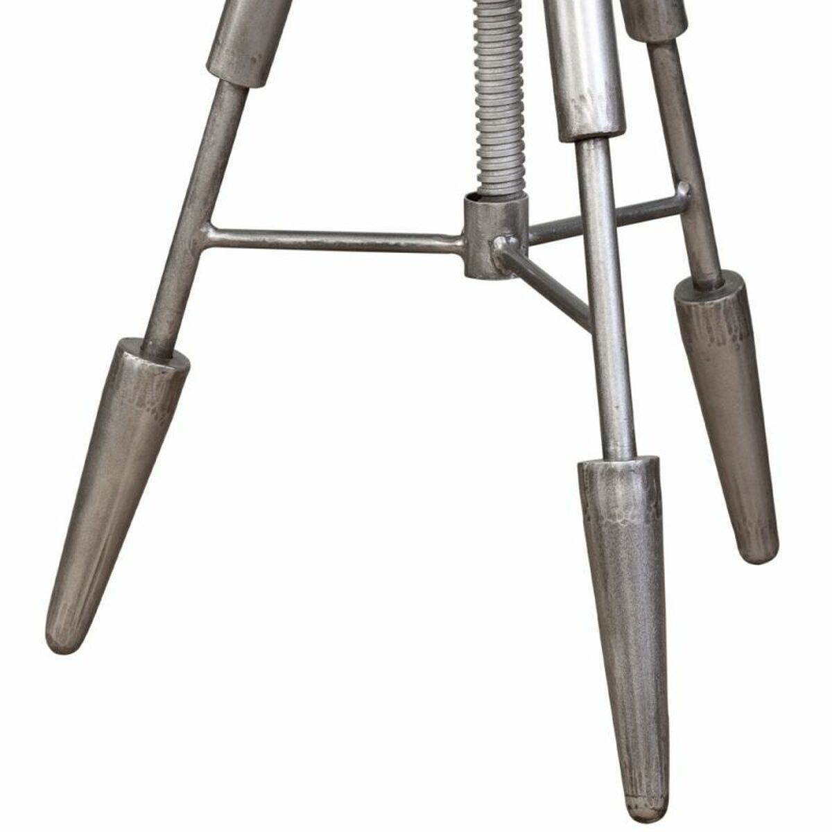 Sittpall Alexandra House Living Brun Läder Metall Järn 39 x 55 x 39 cm - 5
