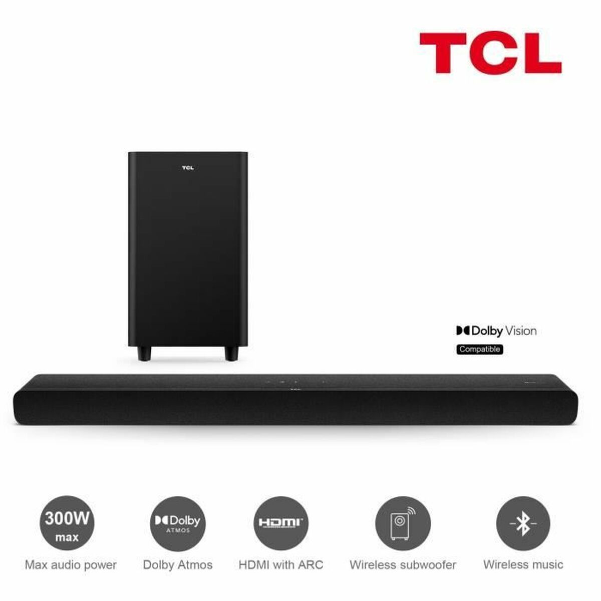 Soundbar TCL Svart 300 W - 2