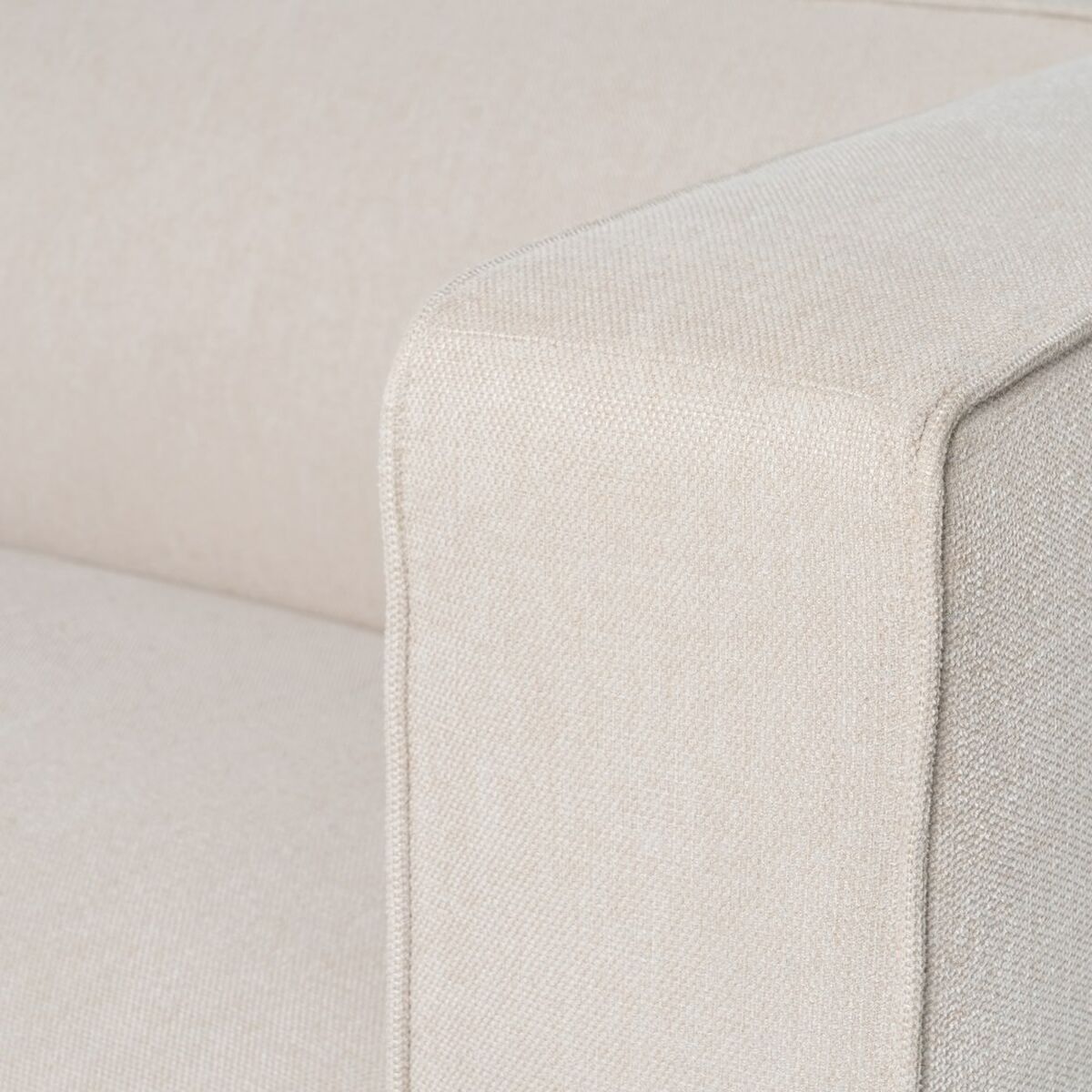 Soffa Svart Kräm Nylon Polyester 177 x 86 x 77,5 cm - 2