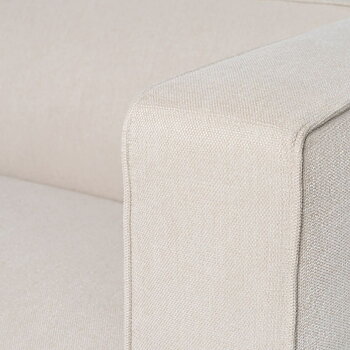 Soffa Svart Kräm Nylon Polyester 177 x 86 x 77,5 cm