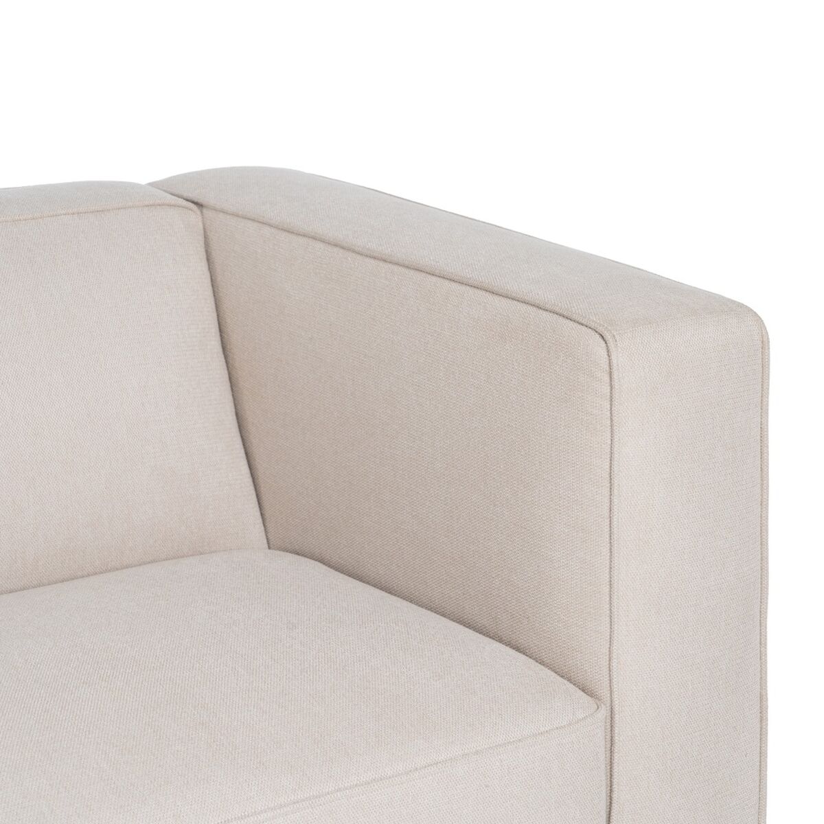 Soffa Svart Kräm Nylon Polyester 177 x 86 x 77,5 cm - 3