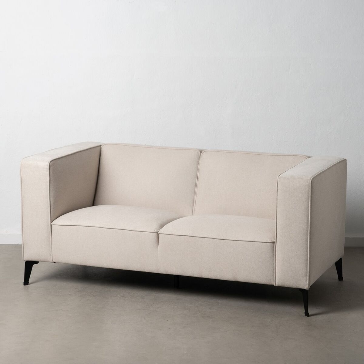 Soffa Svart Kräm Nylon Polyester 177 x 86 x 77,5 cm - 8