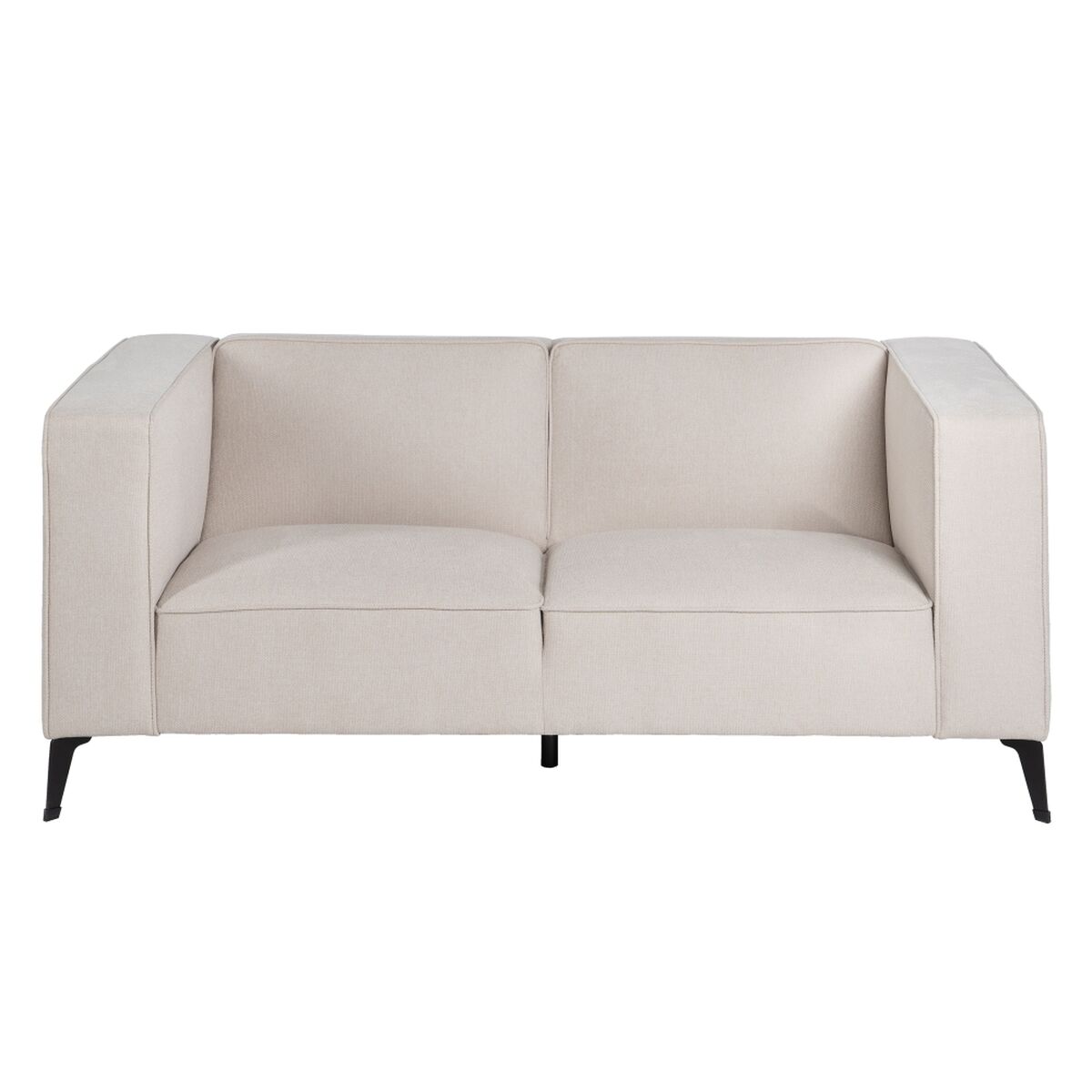 Soffa Svart Kräm Nylon Polyester 177 x 86 x 77,5 cm - 9