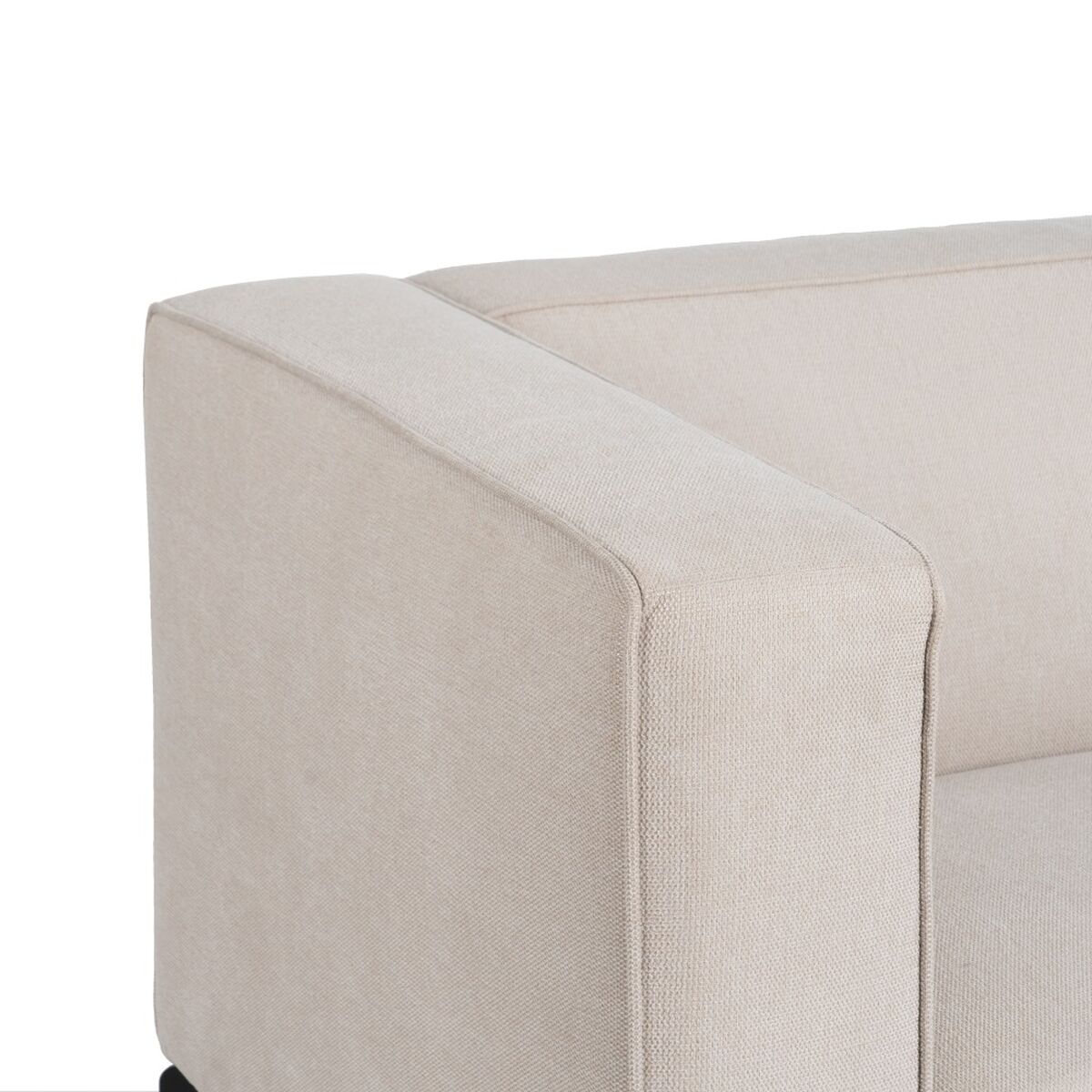 Soffa Svart Kräm Nylon Polyester 177 x 86 x 77,5 cm - 6