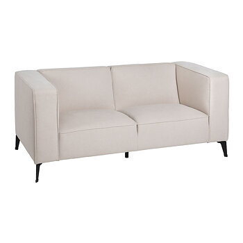 Soffa Svart Kräm Nylon Polyester 177 x 86 x 77,5 cm