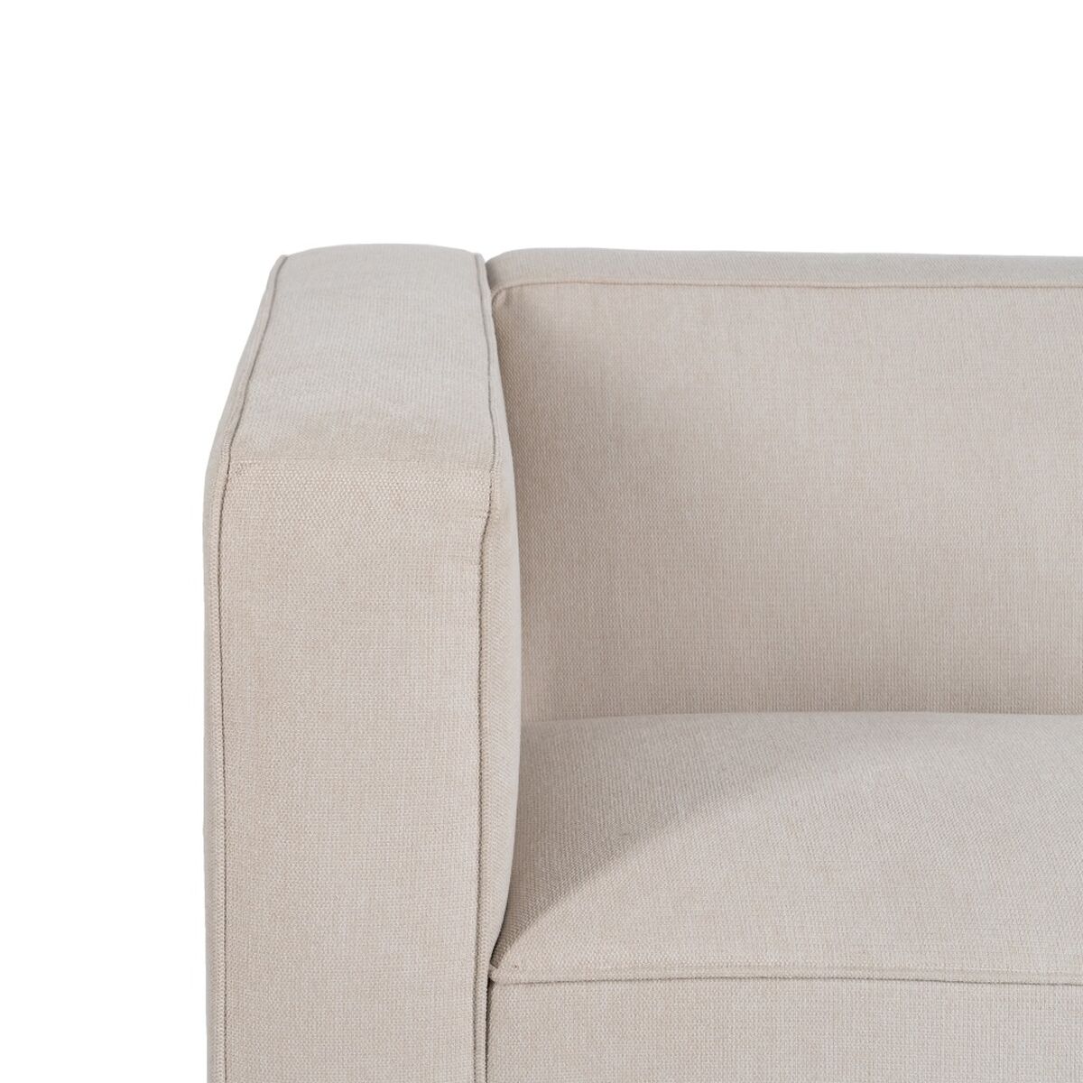 Soffa Svart Kräm Nylon Polyester 177 x 86 x 77,5 cm - 5