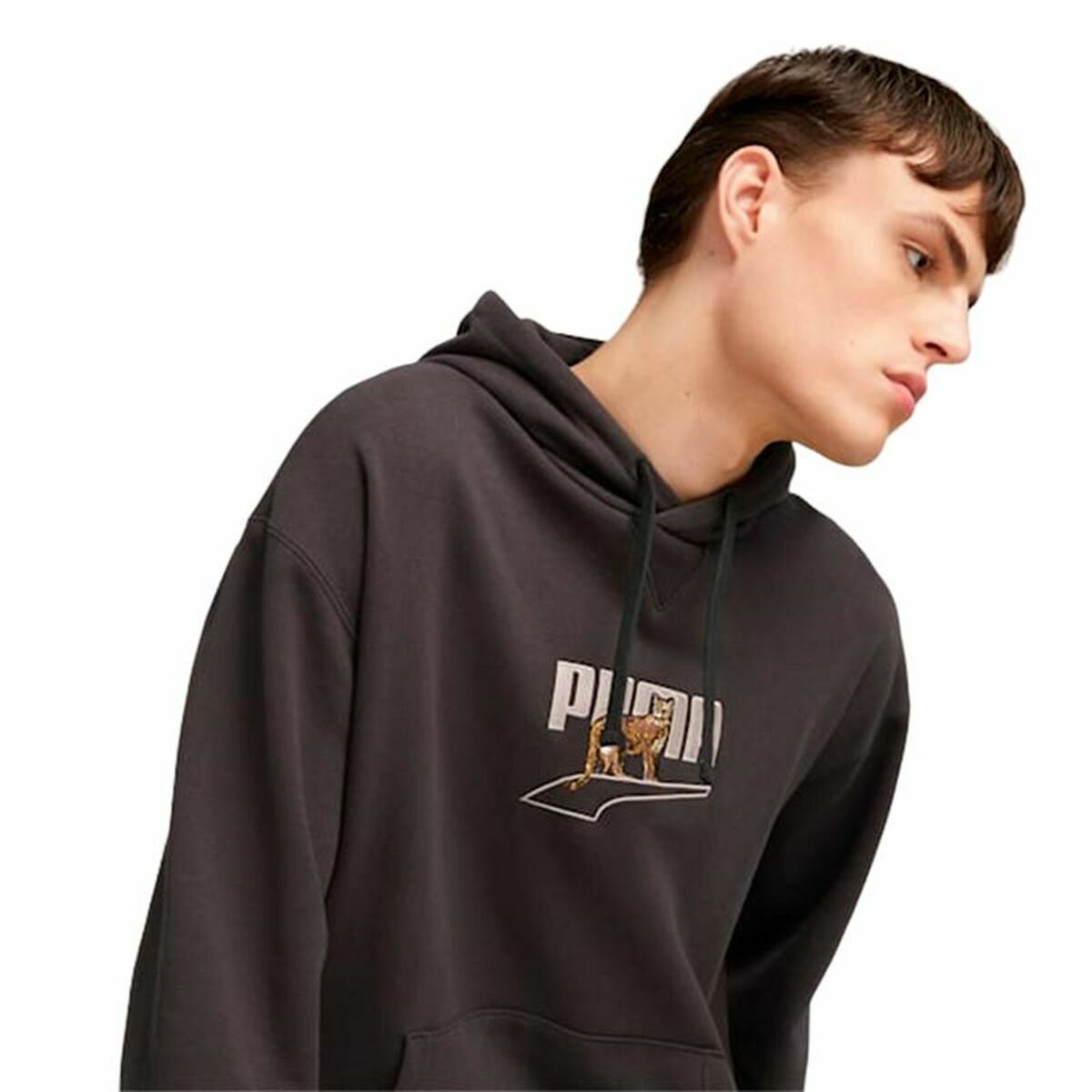 Tröja med huva Herr Puma Downtown Graphic