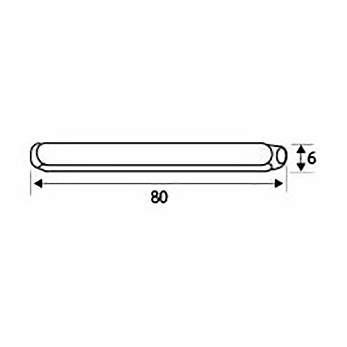 Handtagssprint EDM 85630 CDD01 Stål 8 x 90 mm (2 antal) - 8
