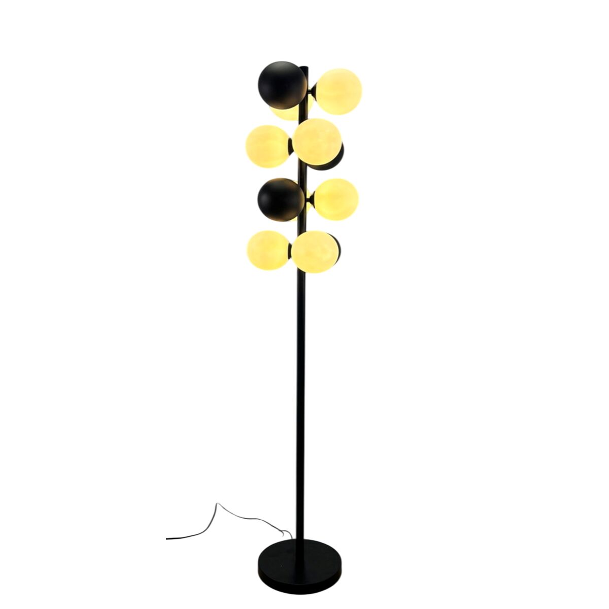 Golvlampa Home ESPRIT Vit Svart 28 X 28 X 155 CM - 2