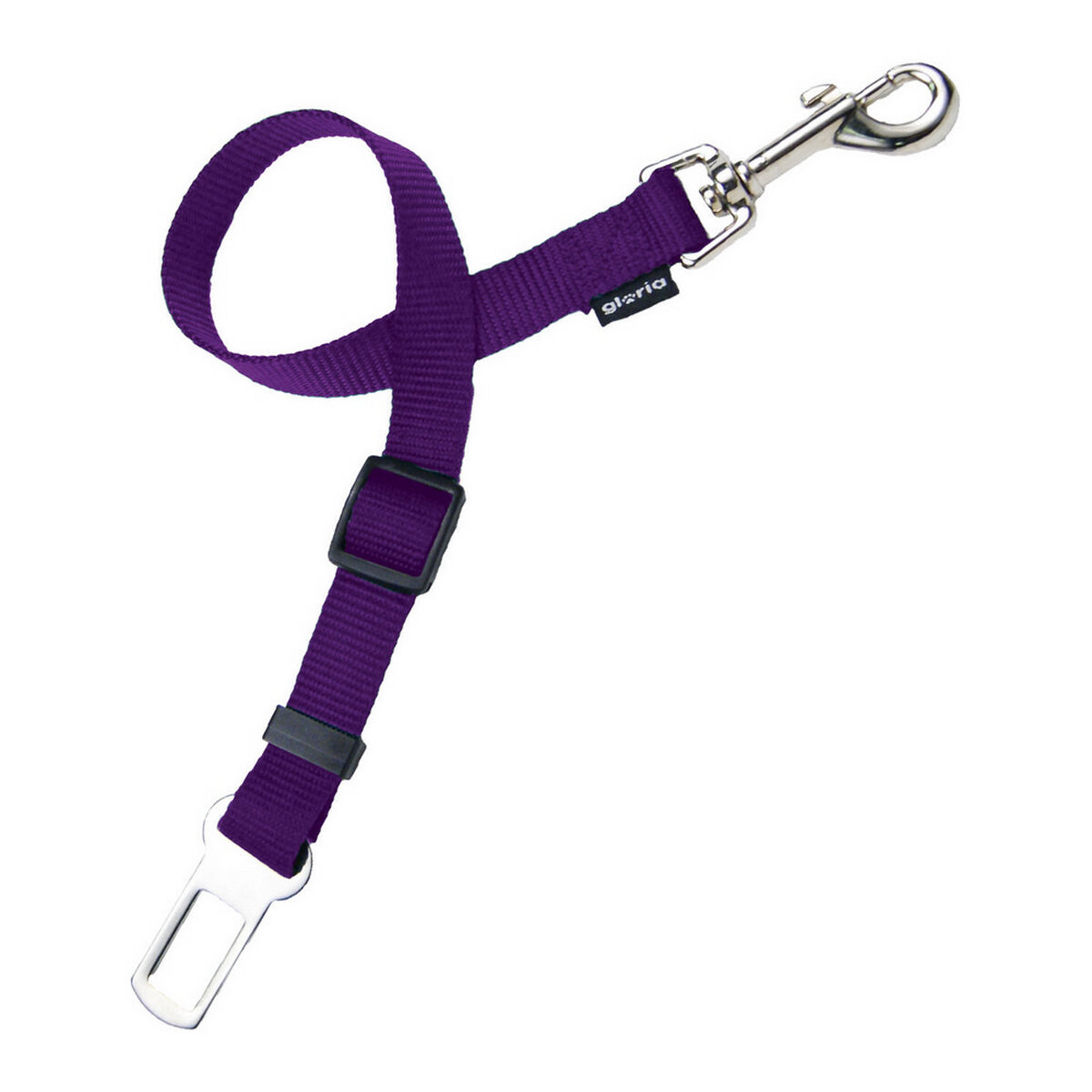 Säkerhetsbälteskrok för hundar Gloria Purpur (2 x 28-45 cm) - 2