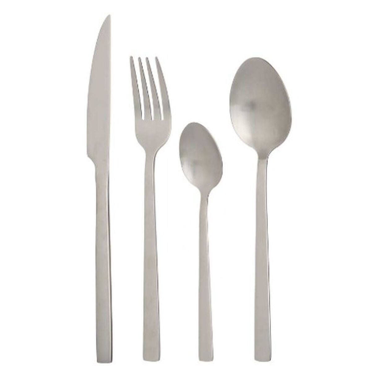 Bestickset Matt Silvrig Rostfritt stål (6 antal) - 5