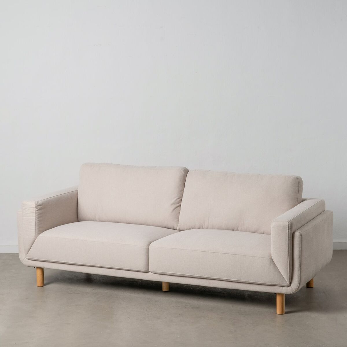3-mans soffa Beige 216 x 90 x 82 cm - 2