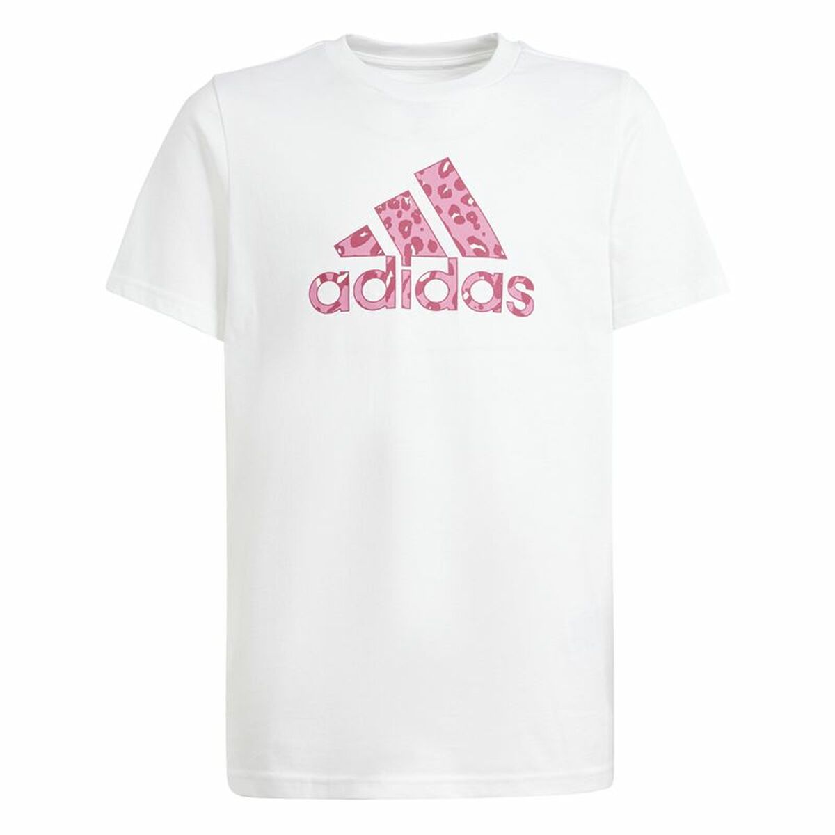 Barn T-shirt med kortärm Adidas G Animal Vit