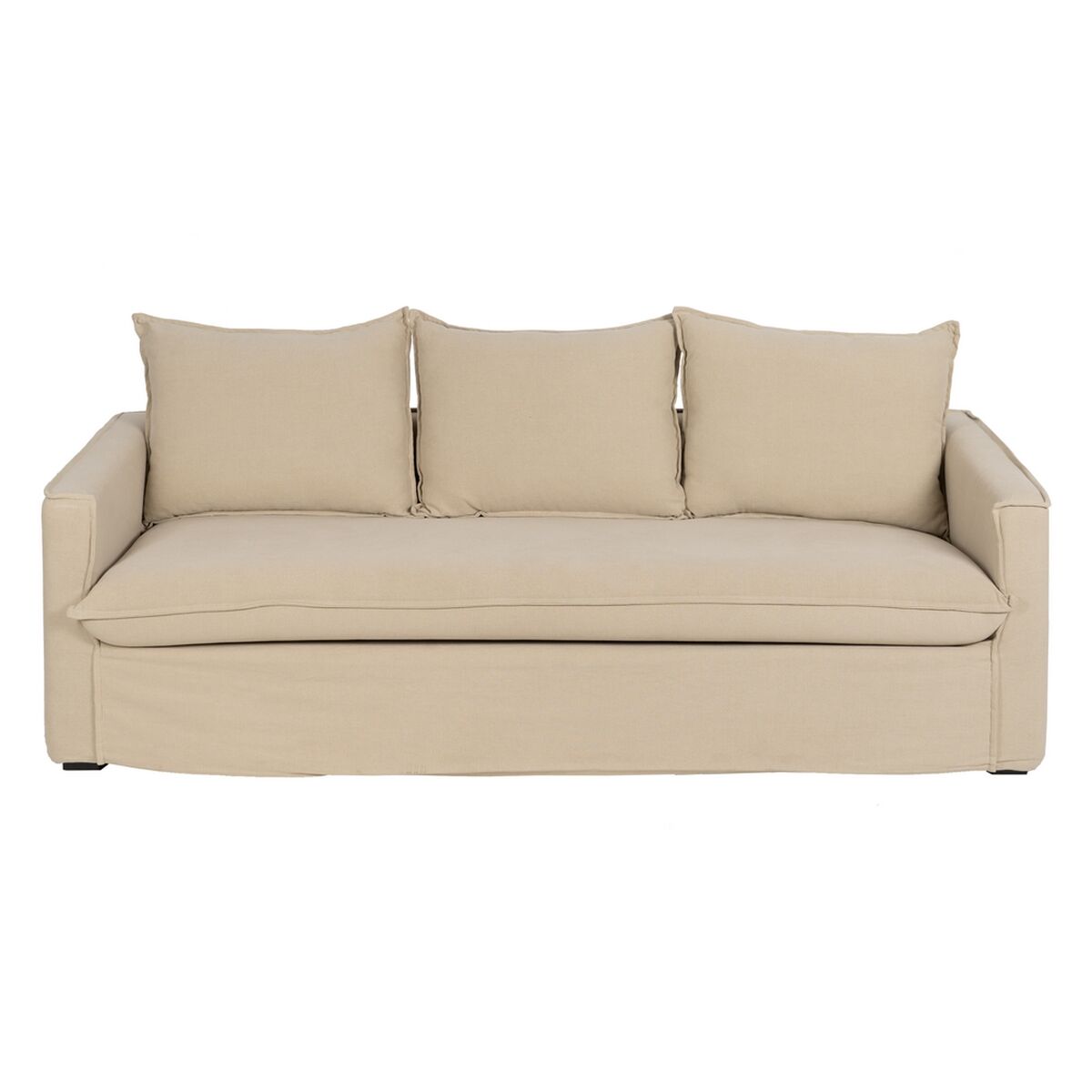 3-mans soffa Beige 220 x 95 x 90 cm - 3