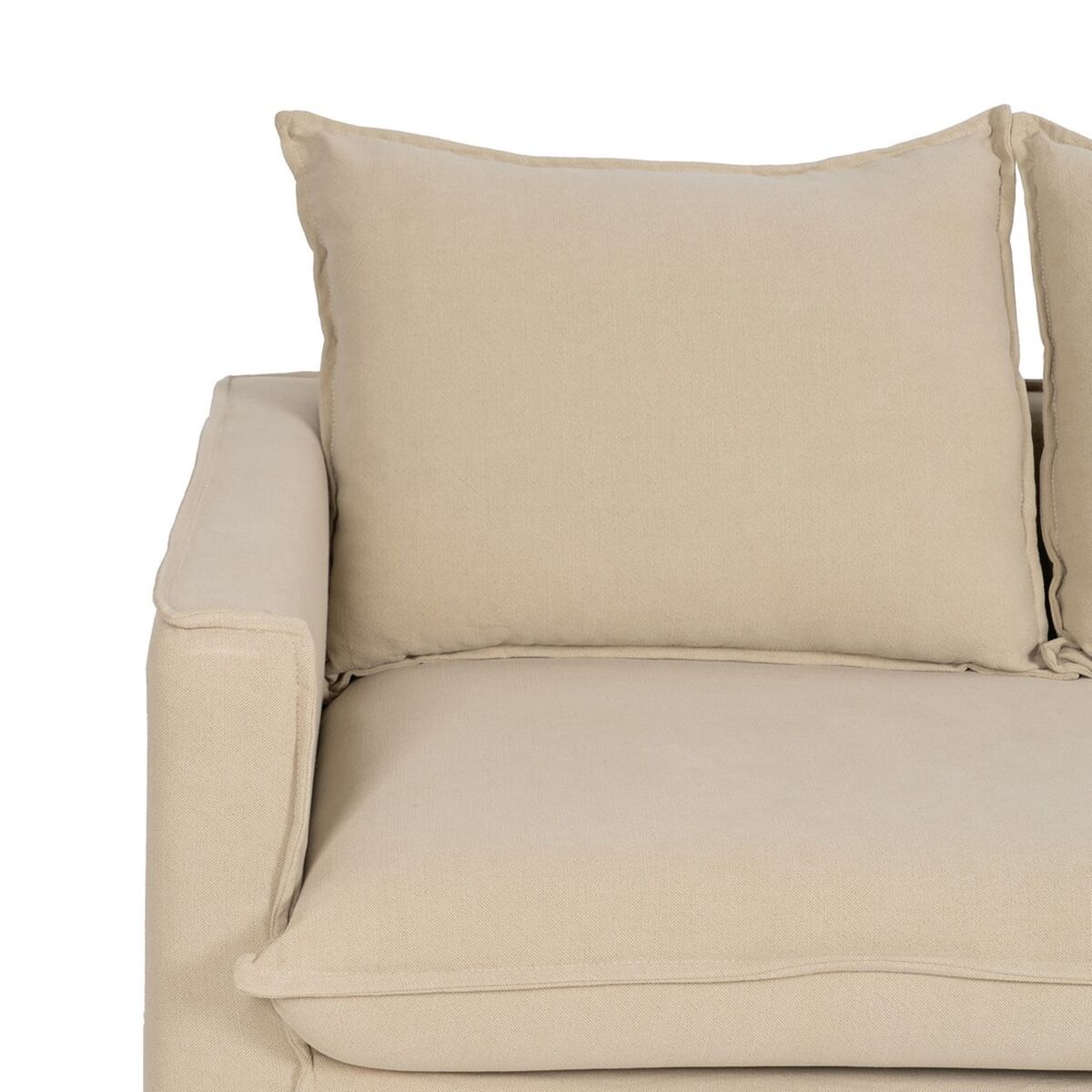 3-mans soffa Beige 220 x 95 x 90 cm - 6
