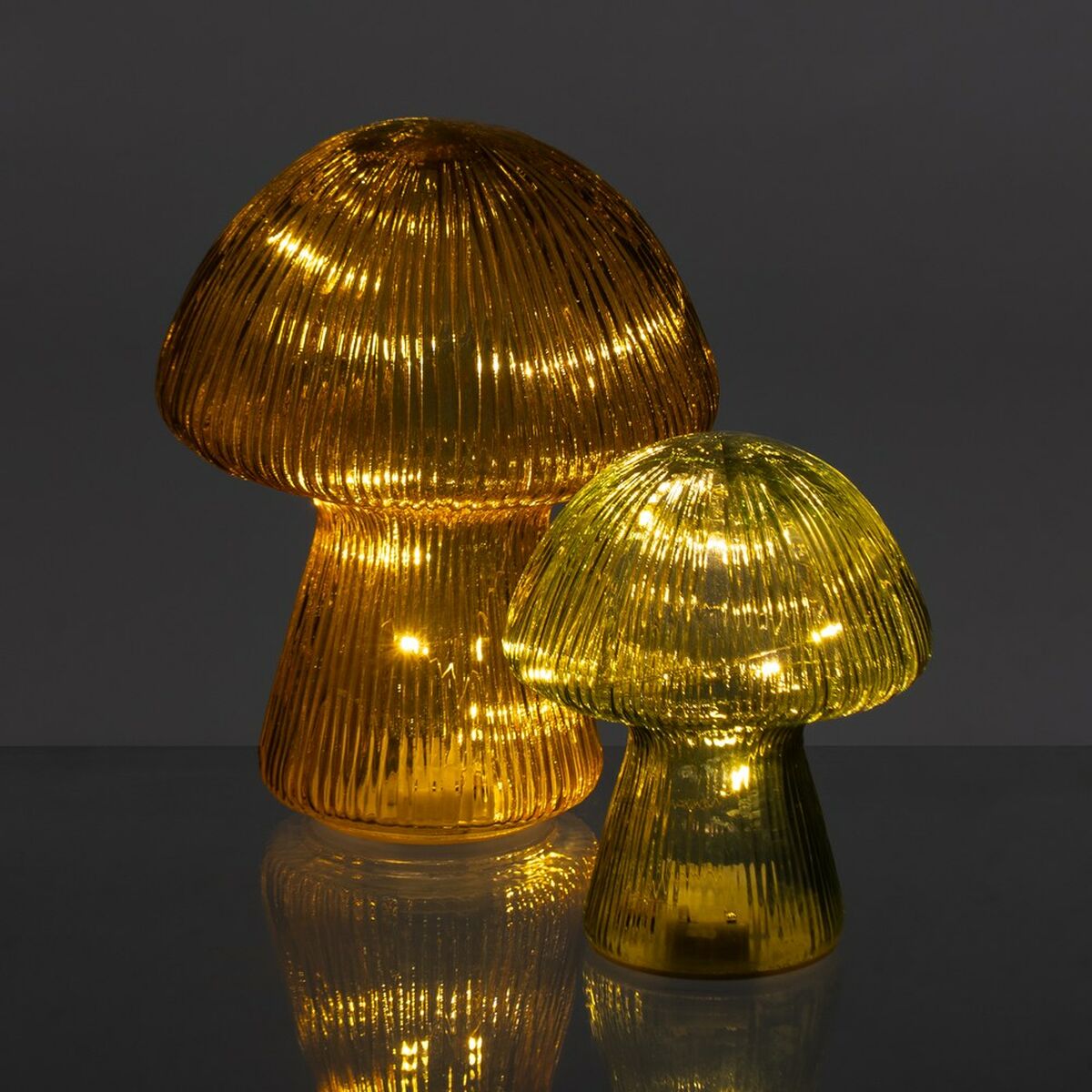 Prydnadsfigur Grön Svamp 12,5 x 12,5 x 15 cm - 3