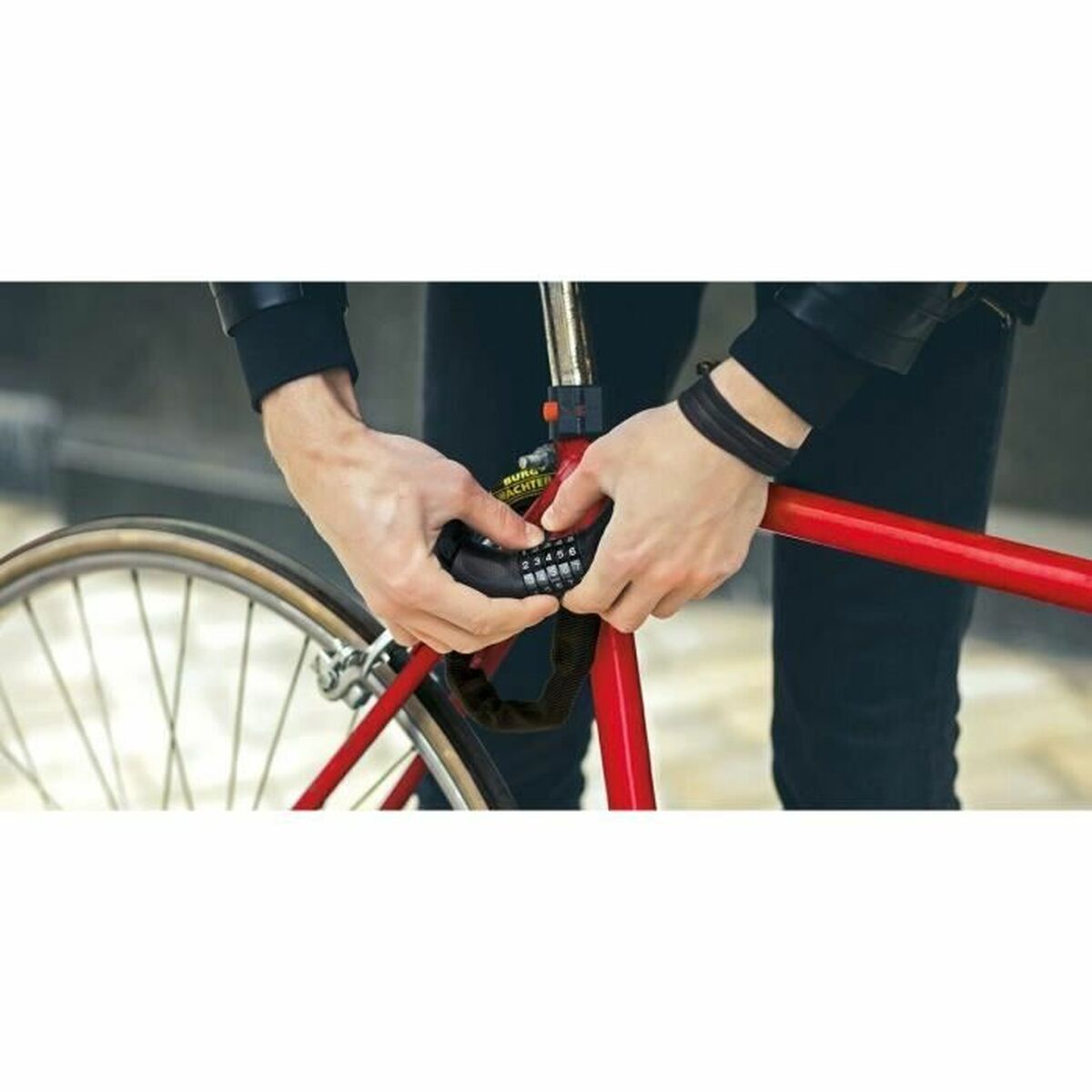 Hänglås med nyckel Burg-Wachter 280 C 90 BLACK Stål Rund - 6