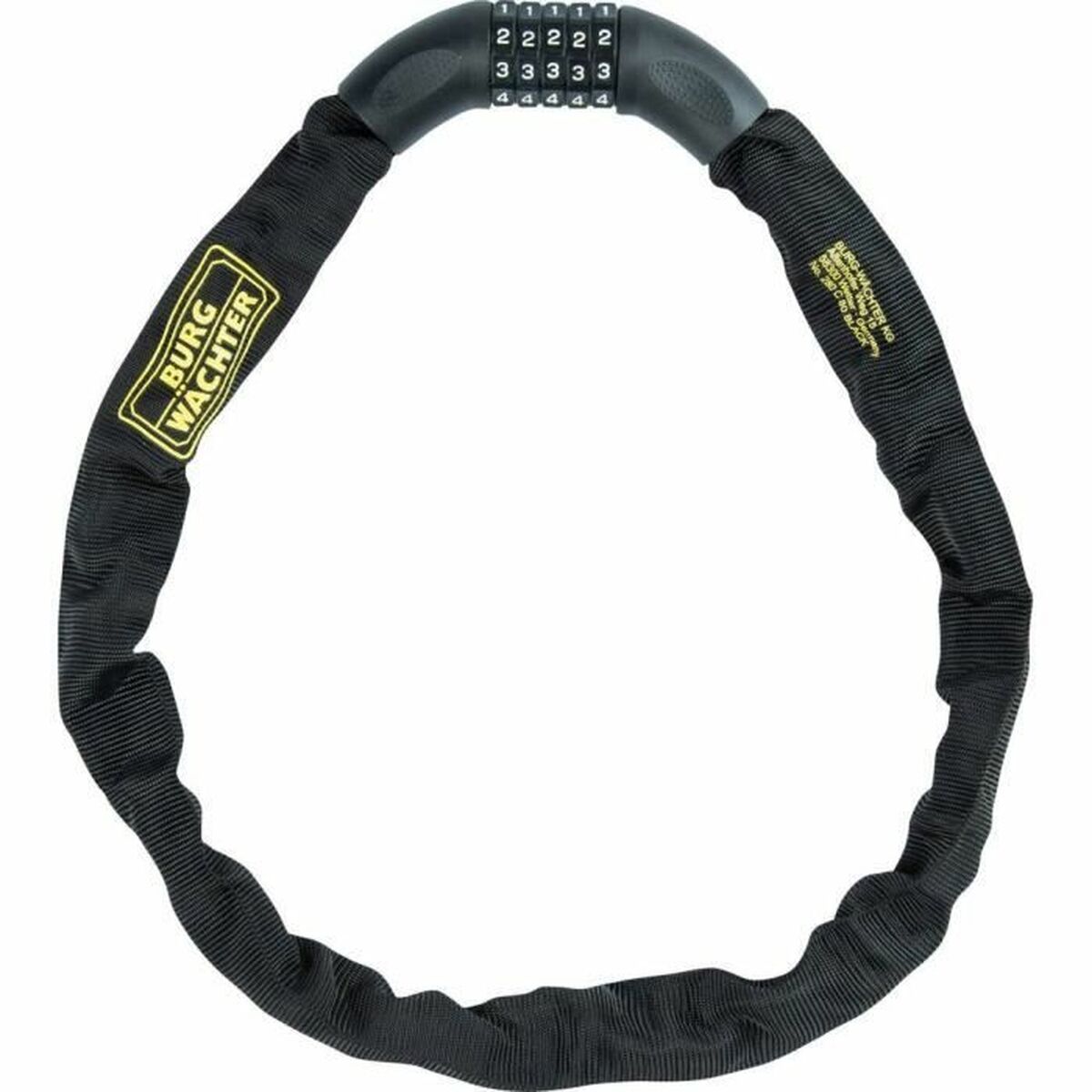 Hänglås med nyckel Burg-Wachter 280 C 90 BLACK Stål Rund