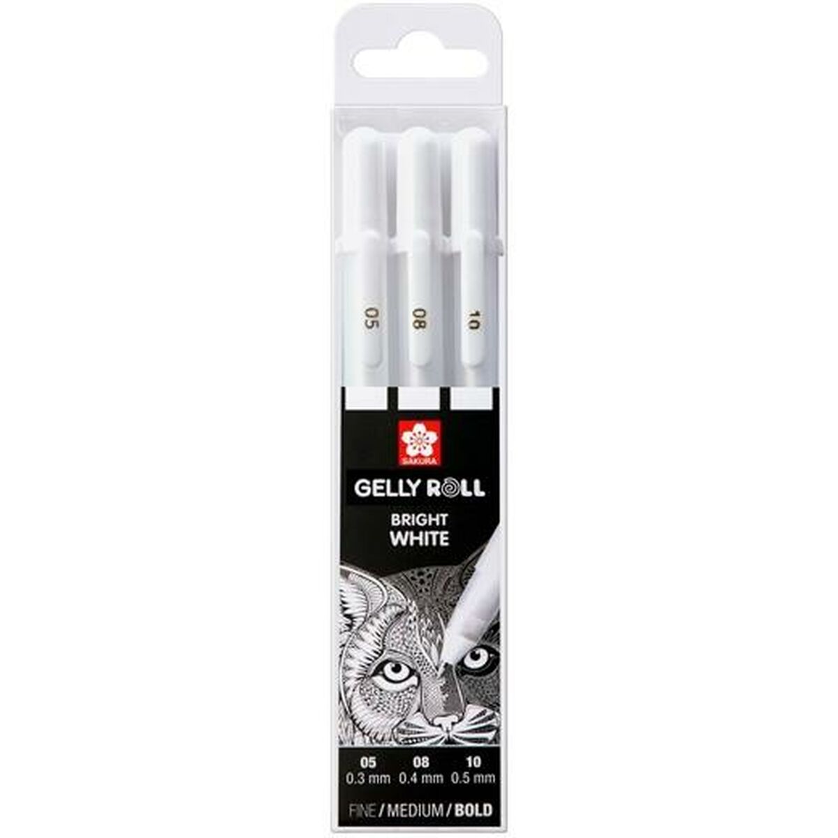 Pennset Talens GELLY  Vit (6 antal) - 2