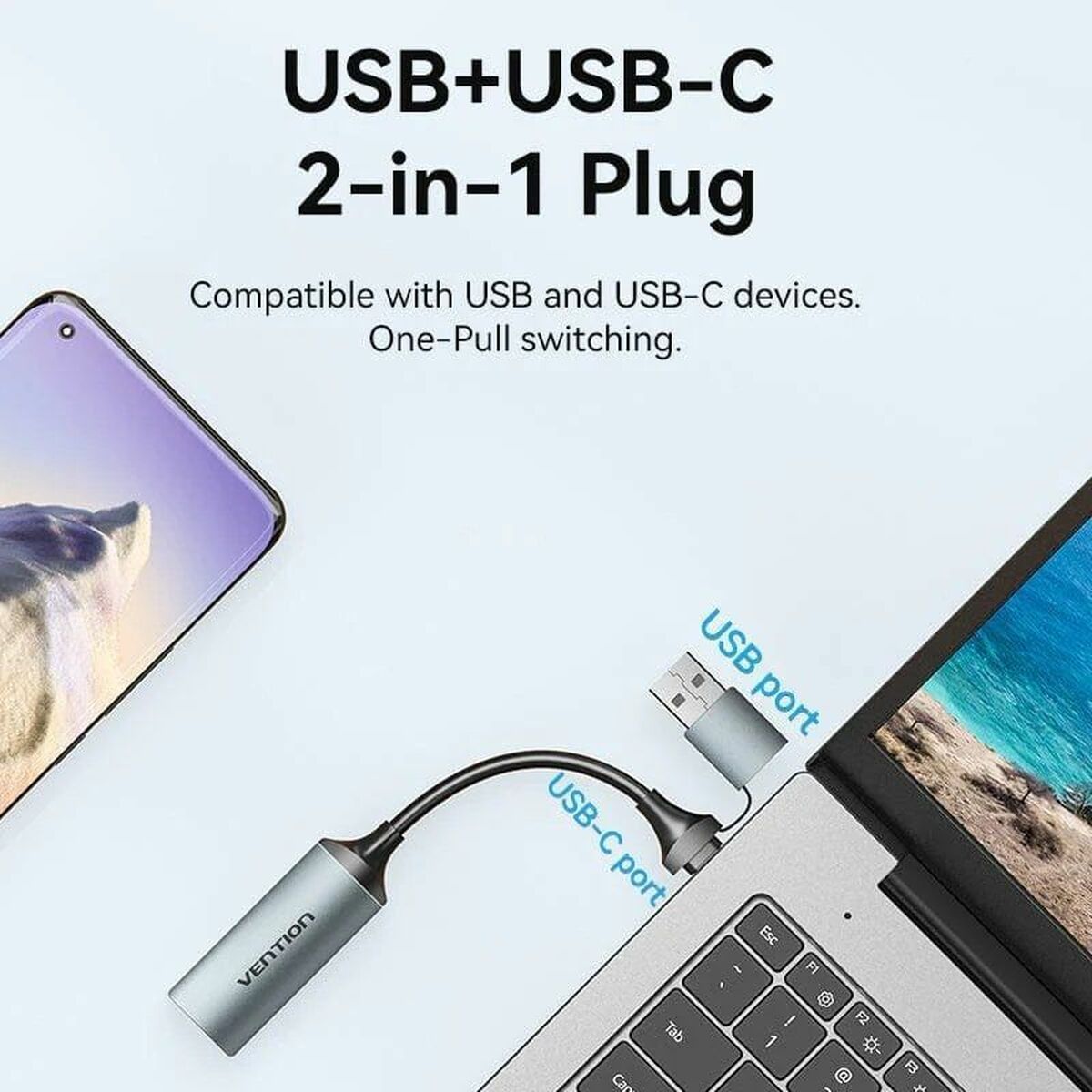 USB-C till HDMI Adapter Vention ACWHA 10 cm - 2