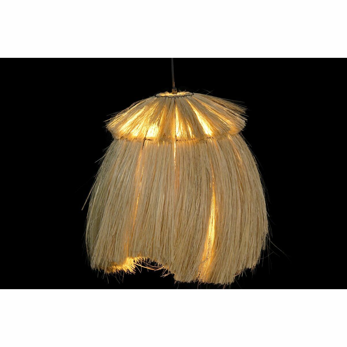Taklampa DKD Home Decor Naturell Metall 40 W Jute (45 x 45 x 55 cm) - 5