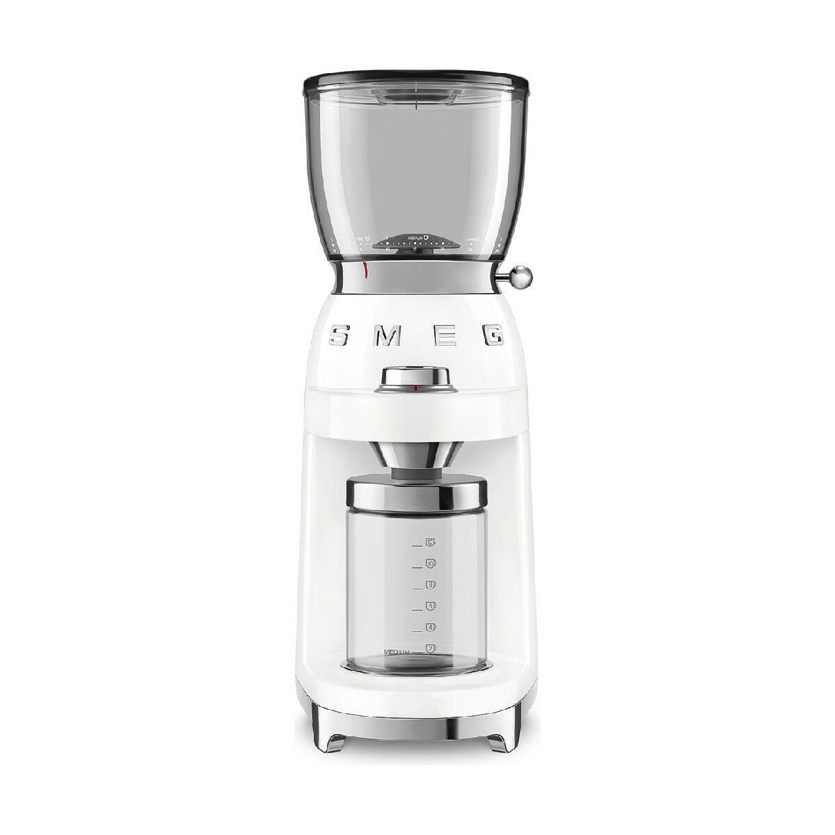 Elektrisk kvarn Smeg CGF01WHEU 150 W Vit 350 g - 2