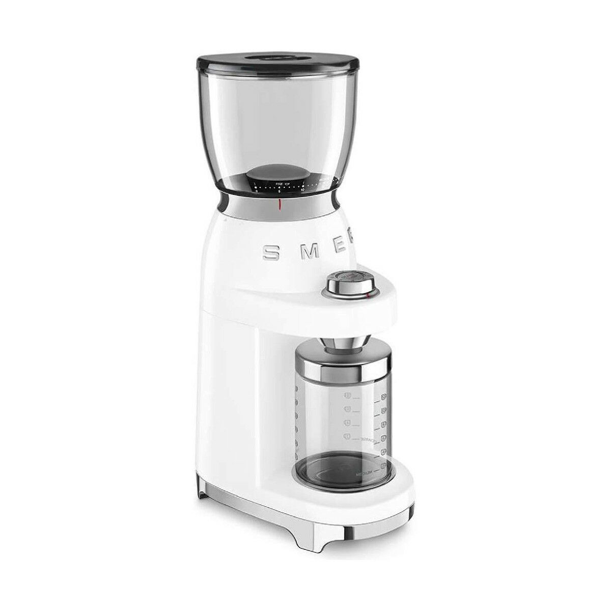 Elektrisk kvarn Smeg CGF01WHEU 150 W Vit 350 g - 4